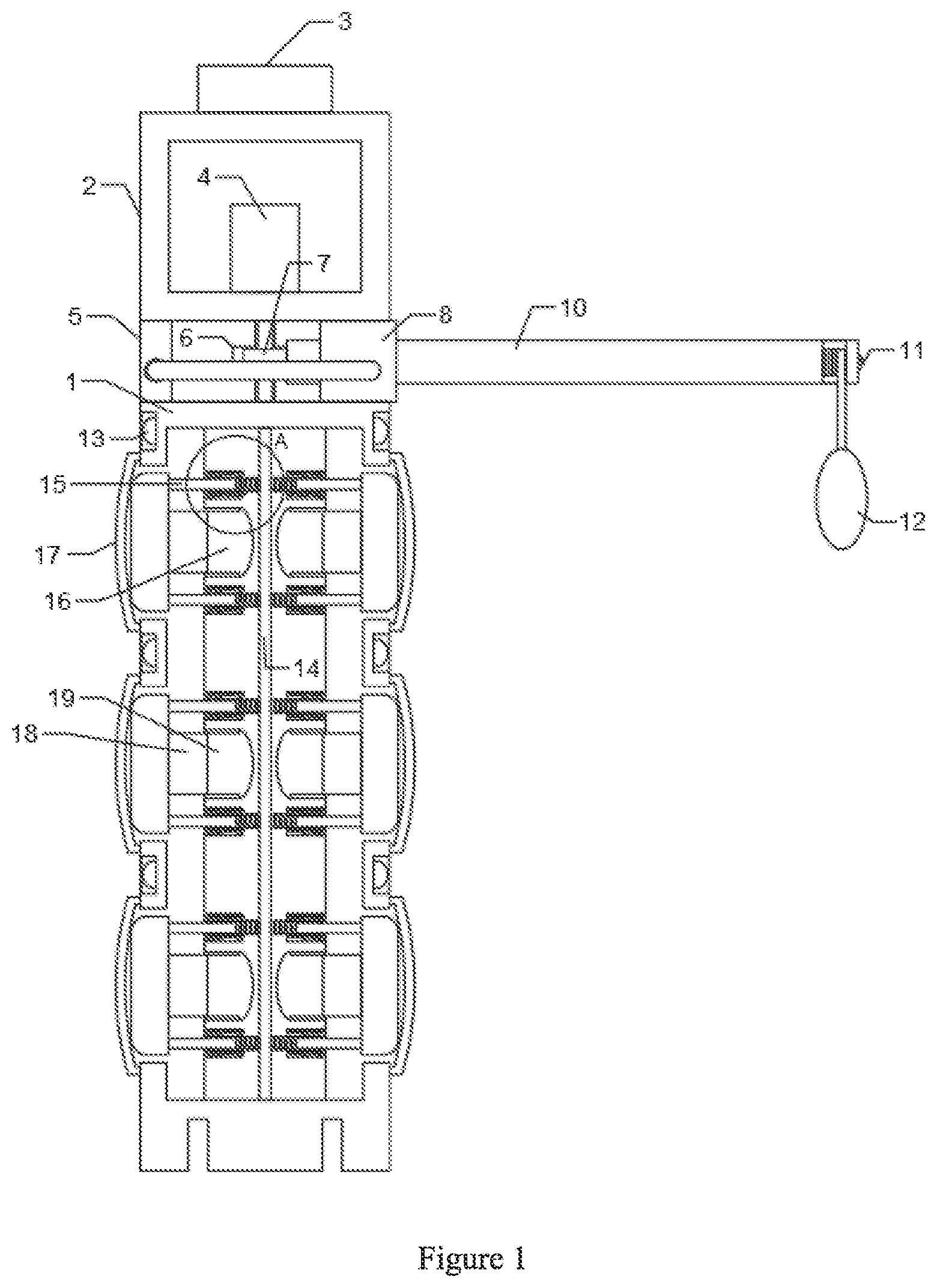 Patent US12090380 Figure 1 – Combat training equipment