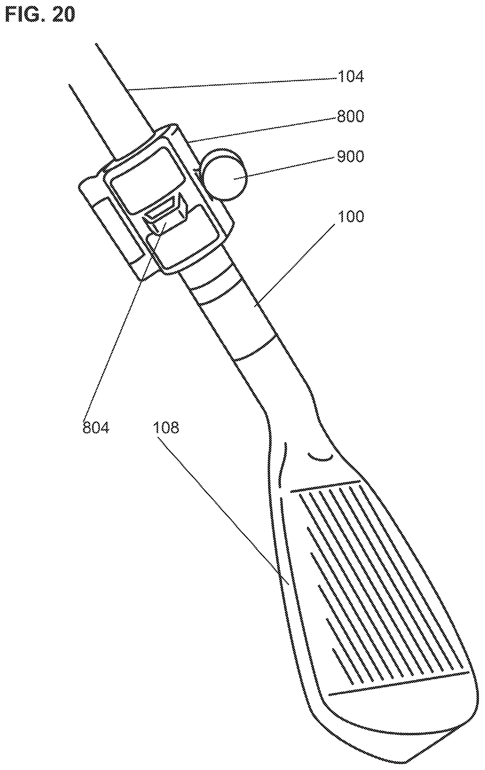 Patent US12090382 Figure 18 – Training device to enhance swing lag