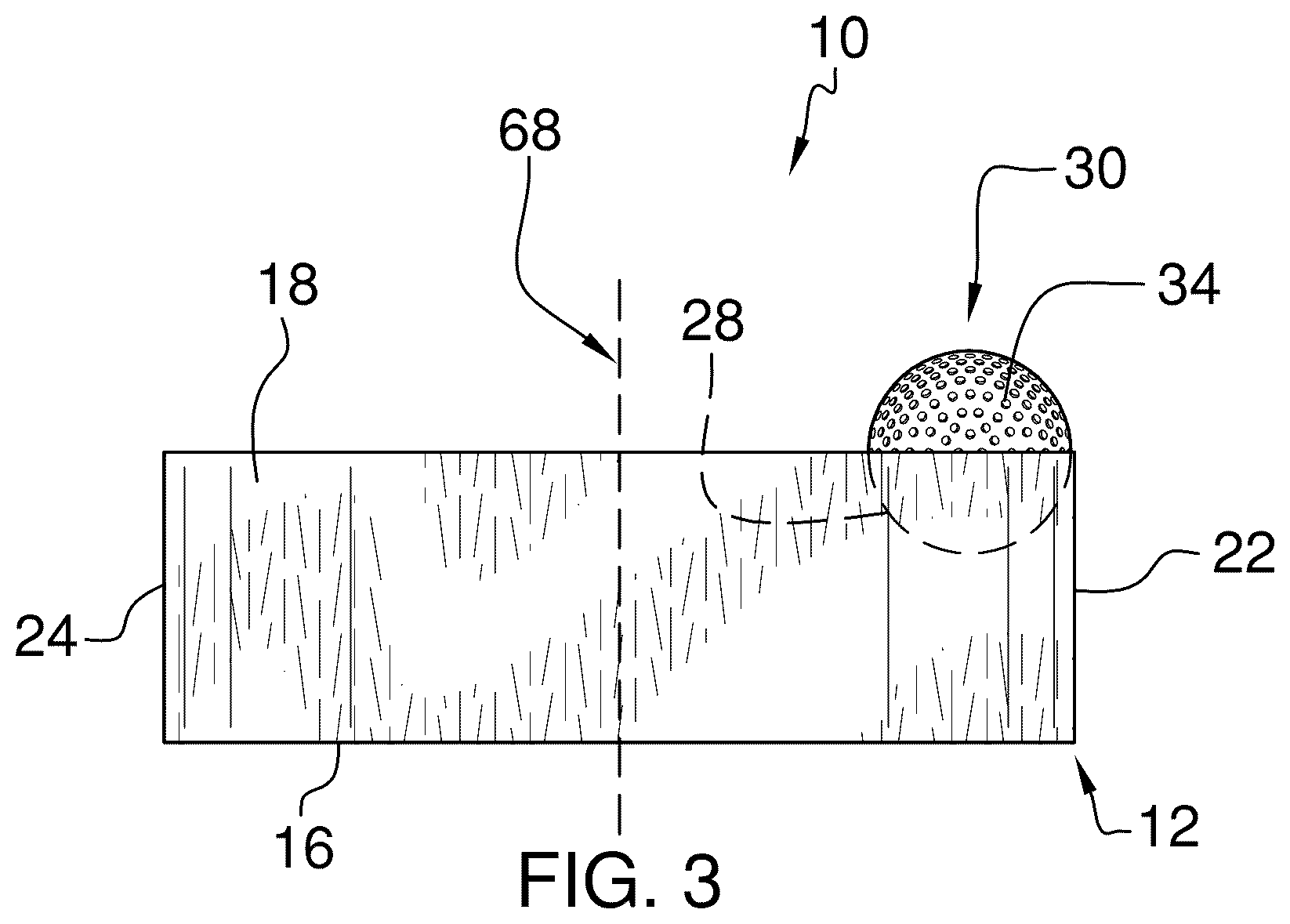 Patent US12090383 Figure 3 – Golf swing training device