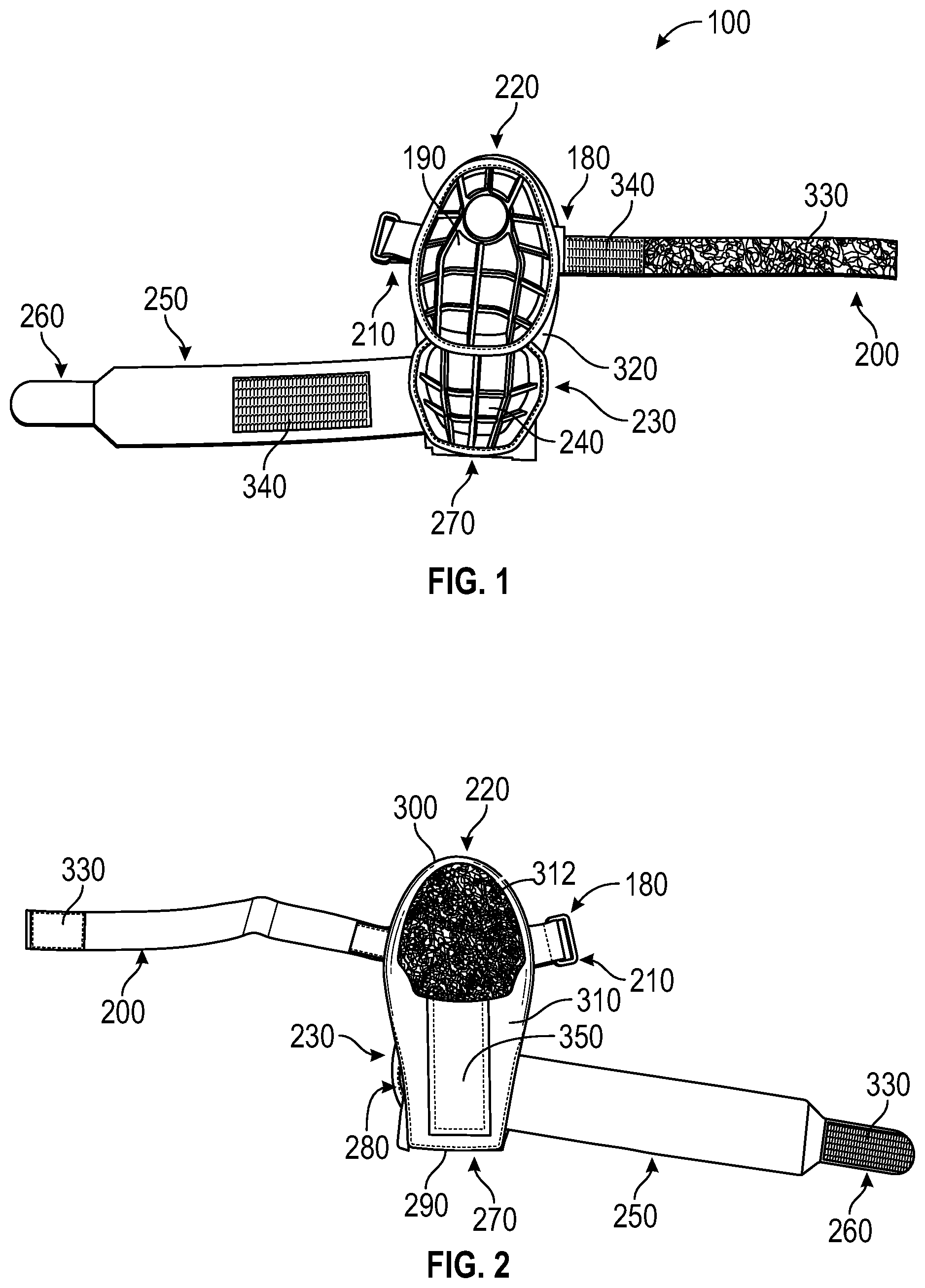 Patent US12090386 Figure 1 – Combination sliding mitten and elbow protector