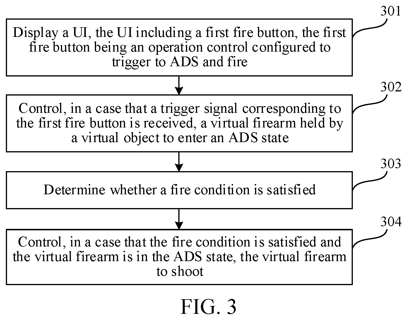 Patent US12090389 Figure 3 – Virtual object control method and apparatus, terminal, and storage medium
