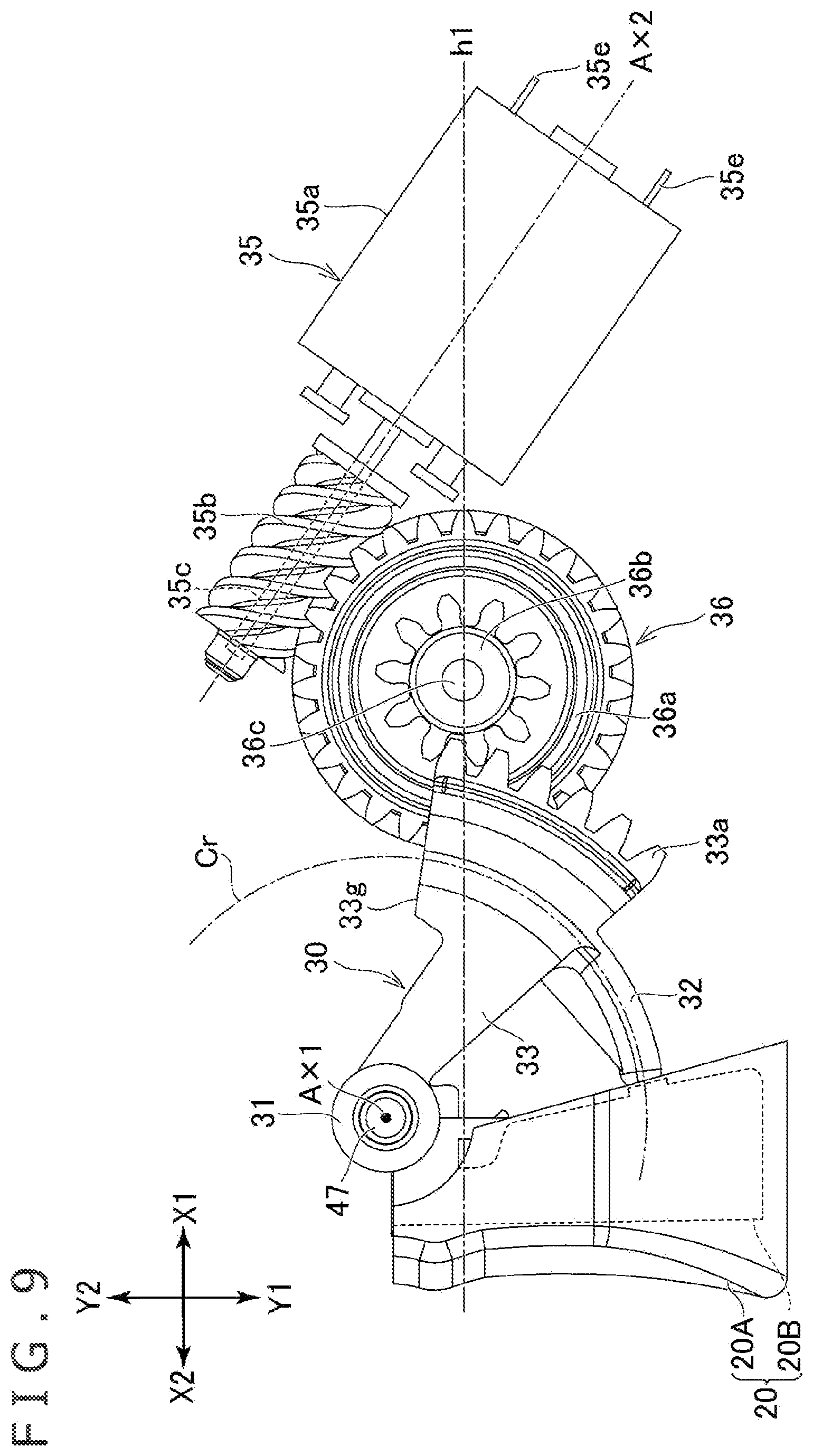 Patent US12090392 Figure 9 – Operation input device and button driving unit