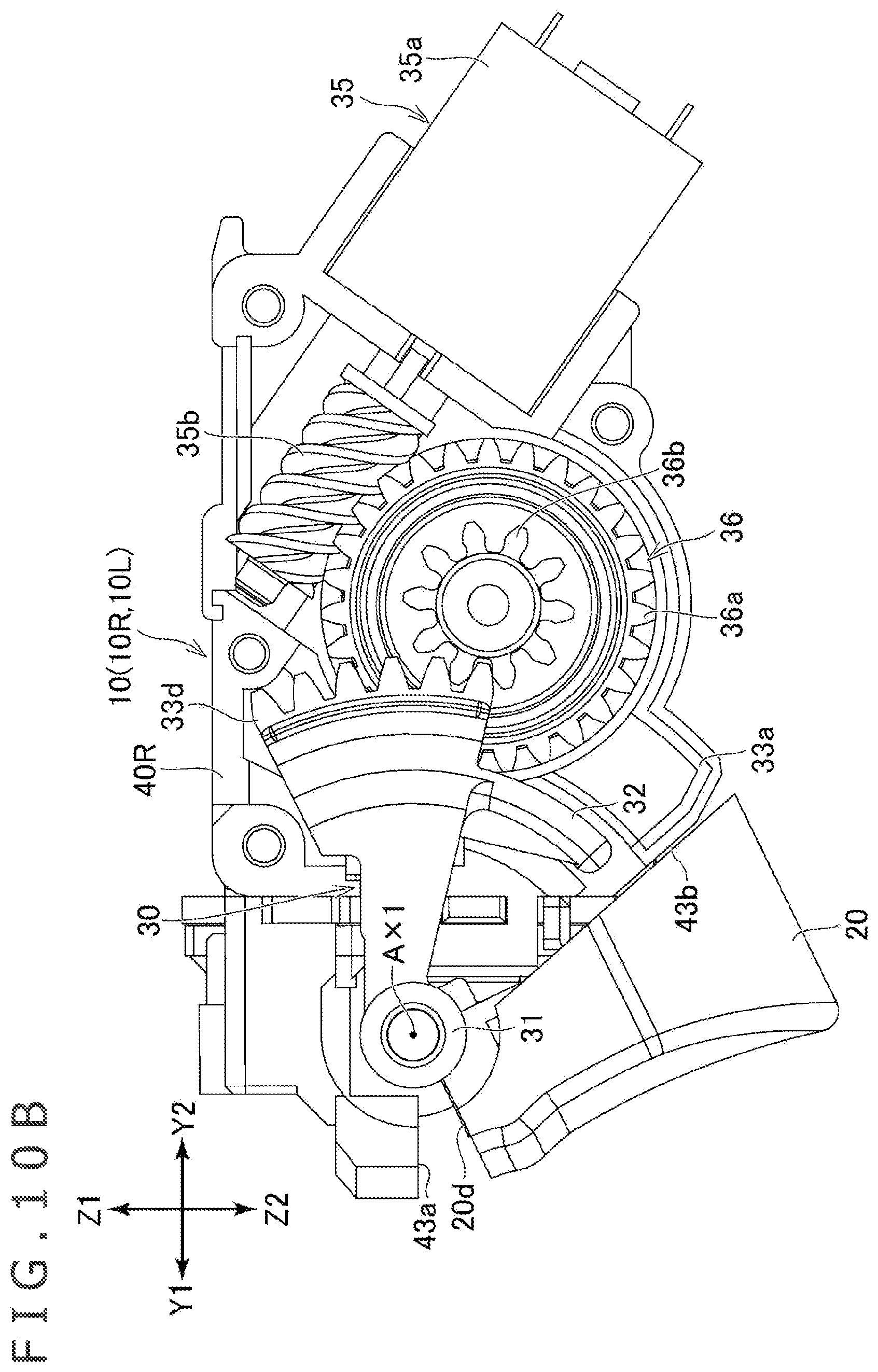 Patent US12090392 Figure 11 – Operation input device and button driving unit