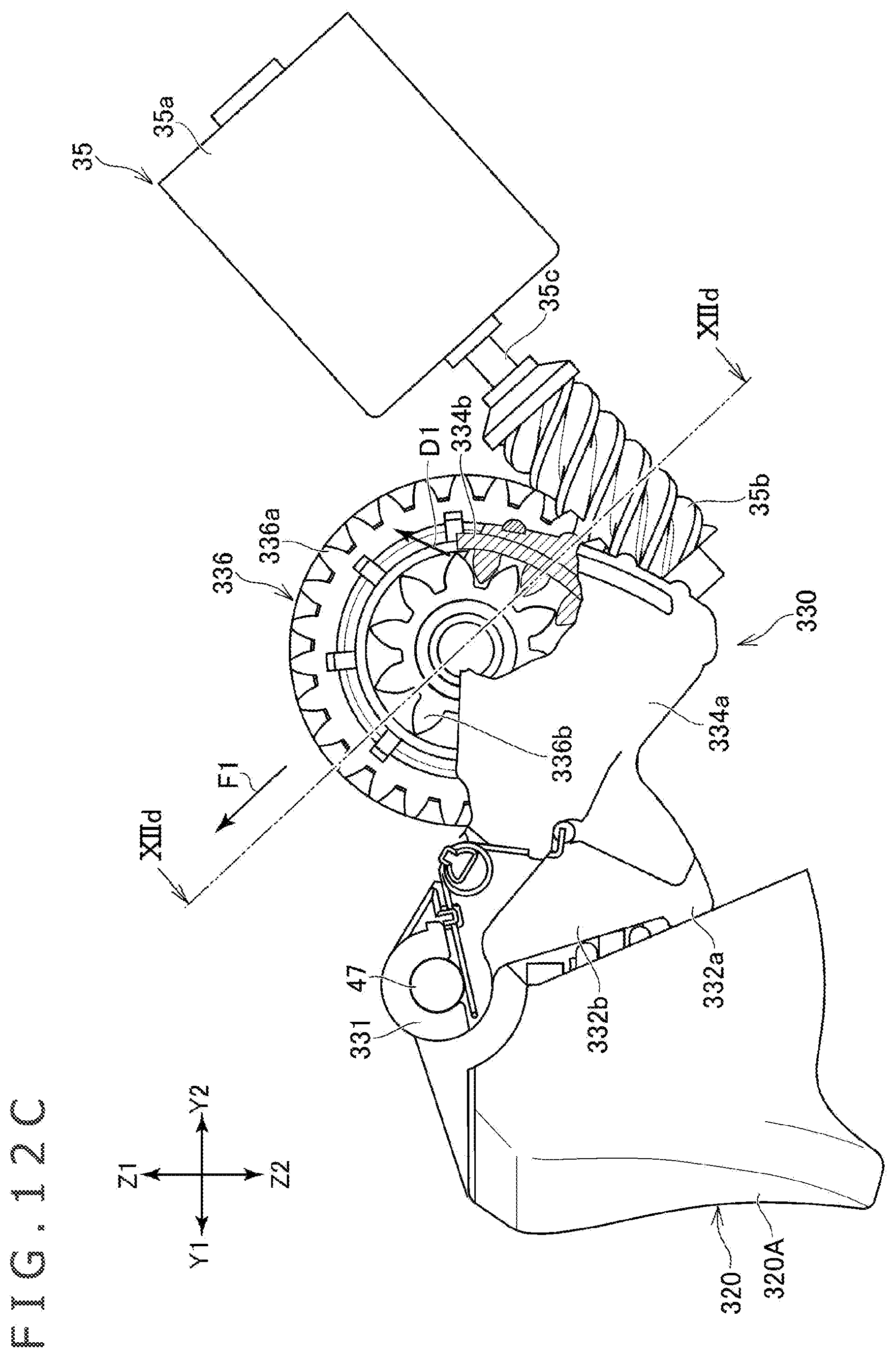 Patent US12090392 Figure 17 – Operation input device and button driving unit
