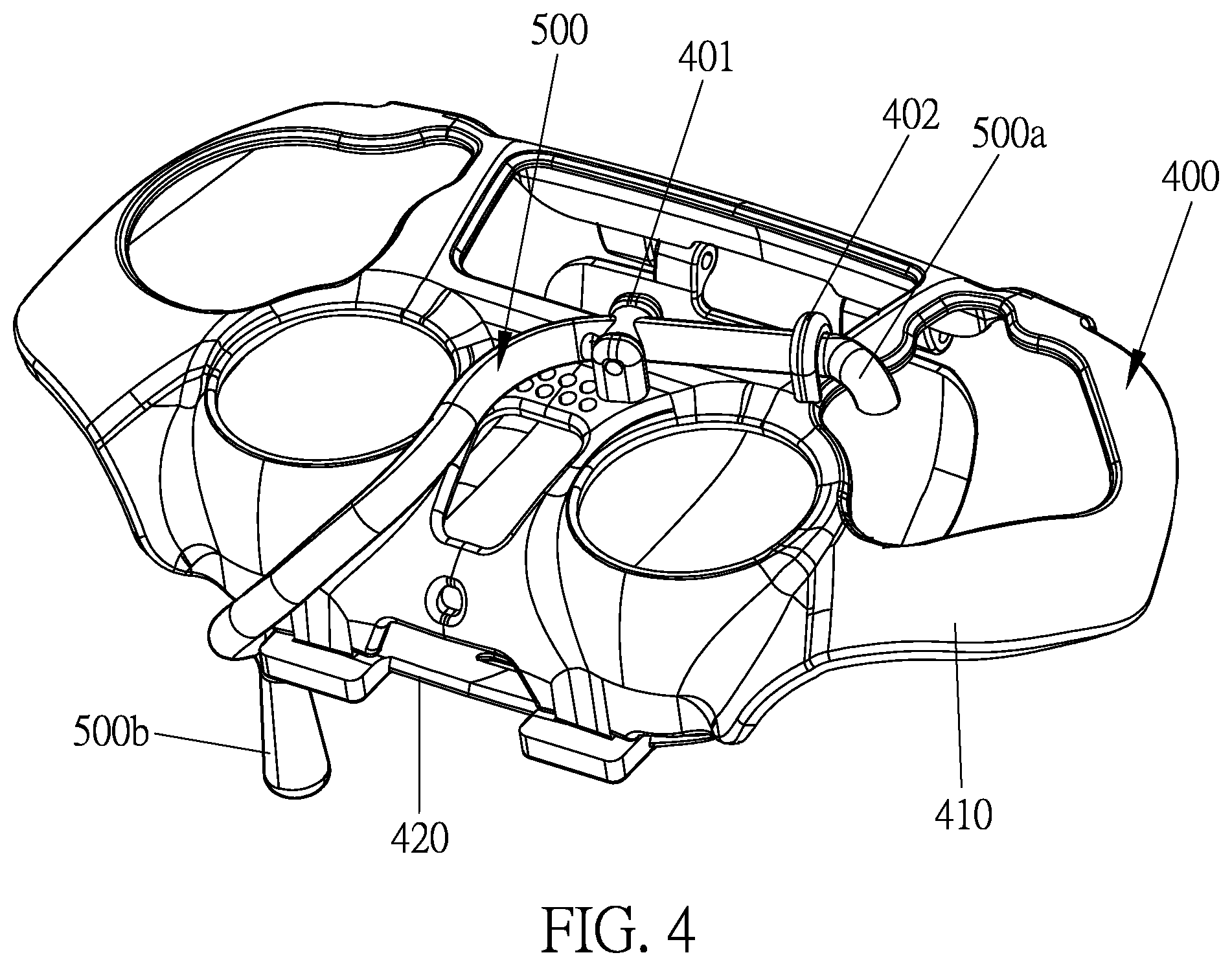 Patent US12090393 Figure 4 – Gamepad auxiliary device