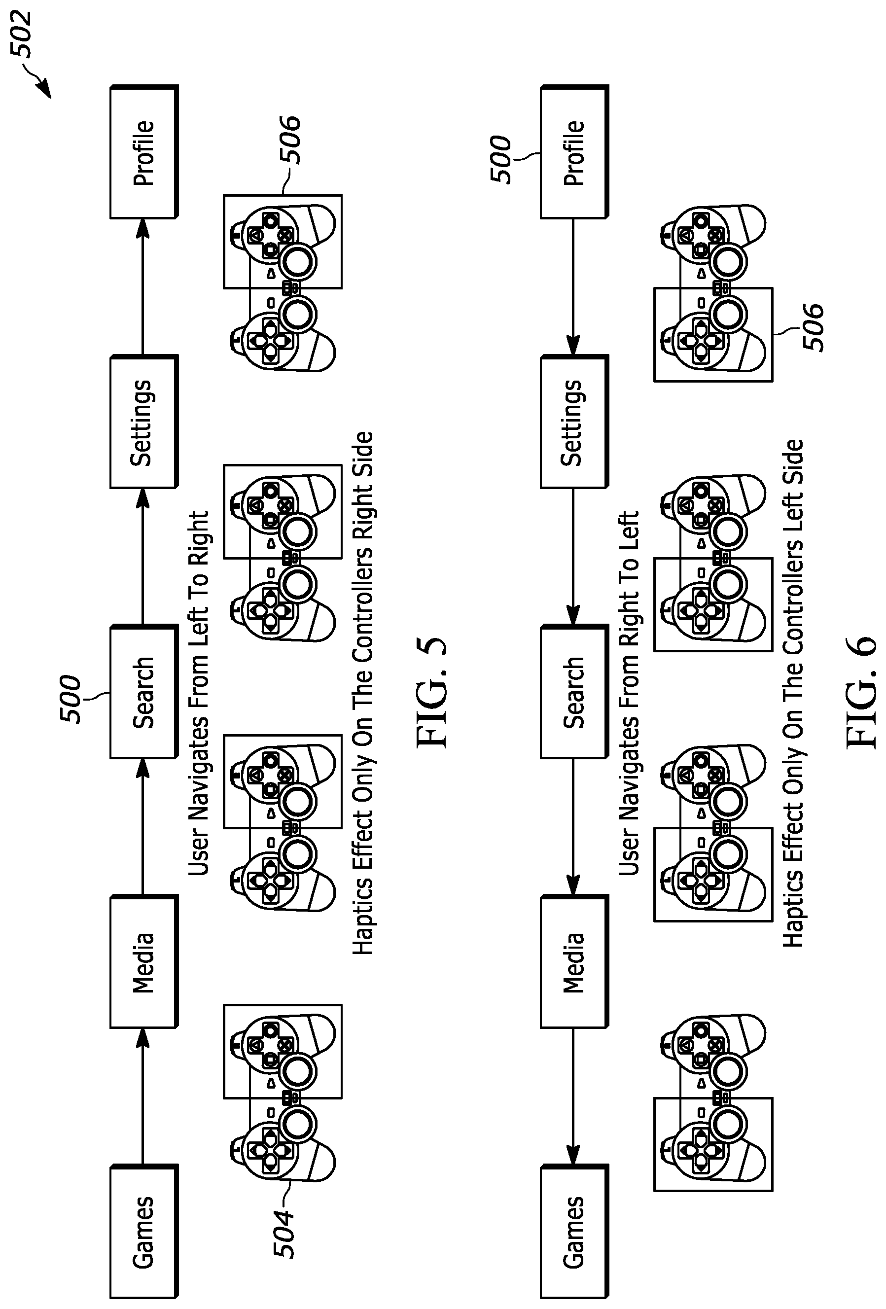 Patent US12090396 Figure 4 – Haptics support for UI navigation