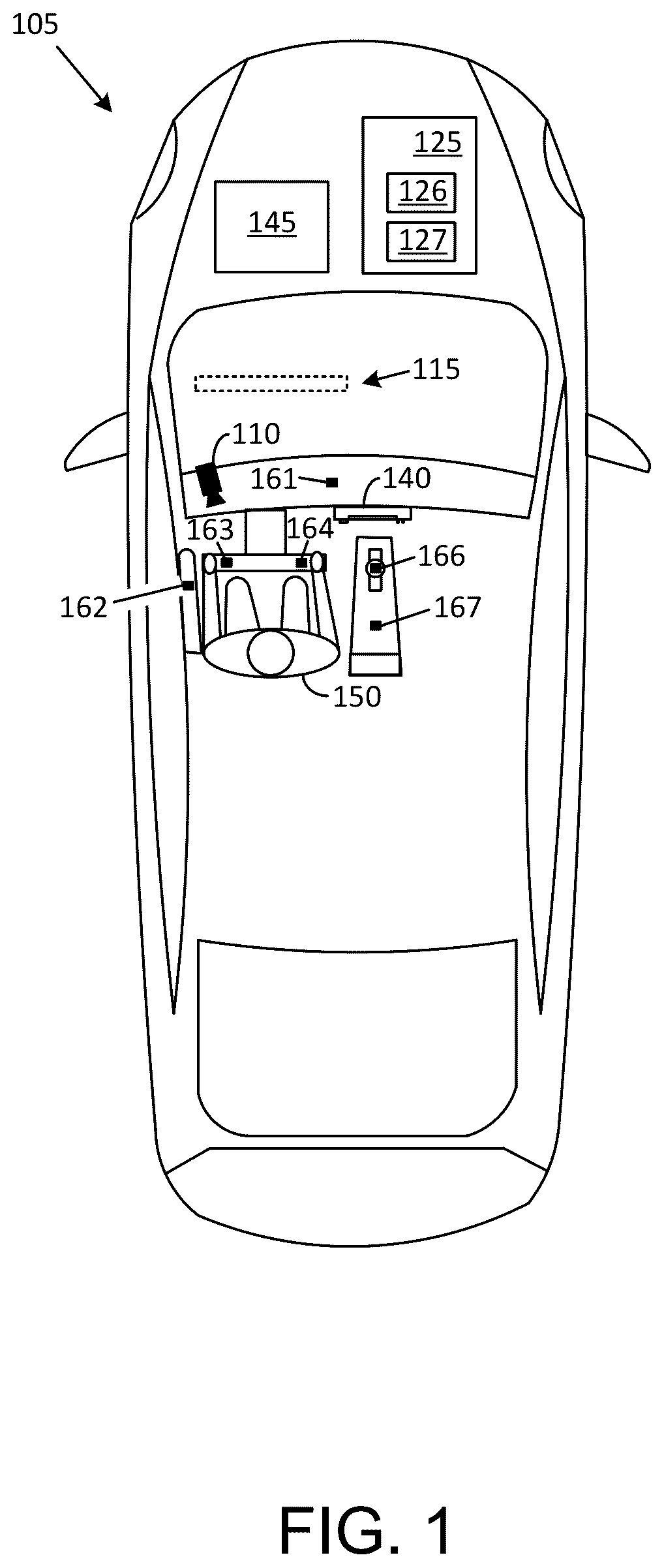 Patent US12090398 Figure 1 – Systems and methods to entertain an occupant of a vehicle