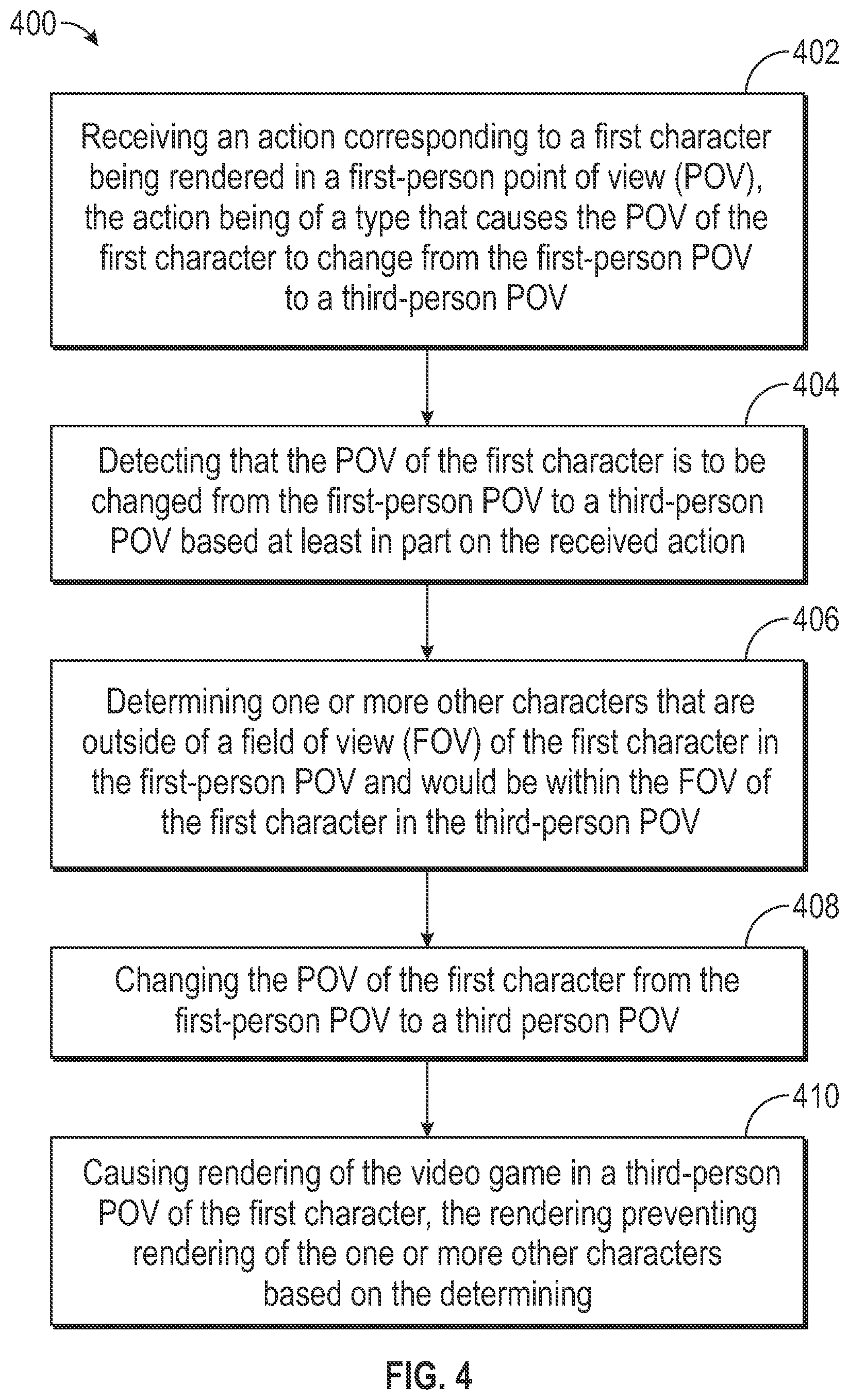 Patent US12090400 Figure 7 – Anti-peek system for video games