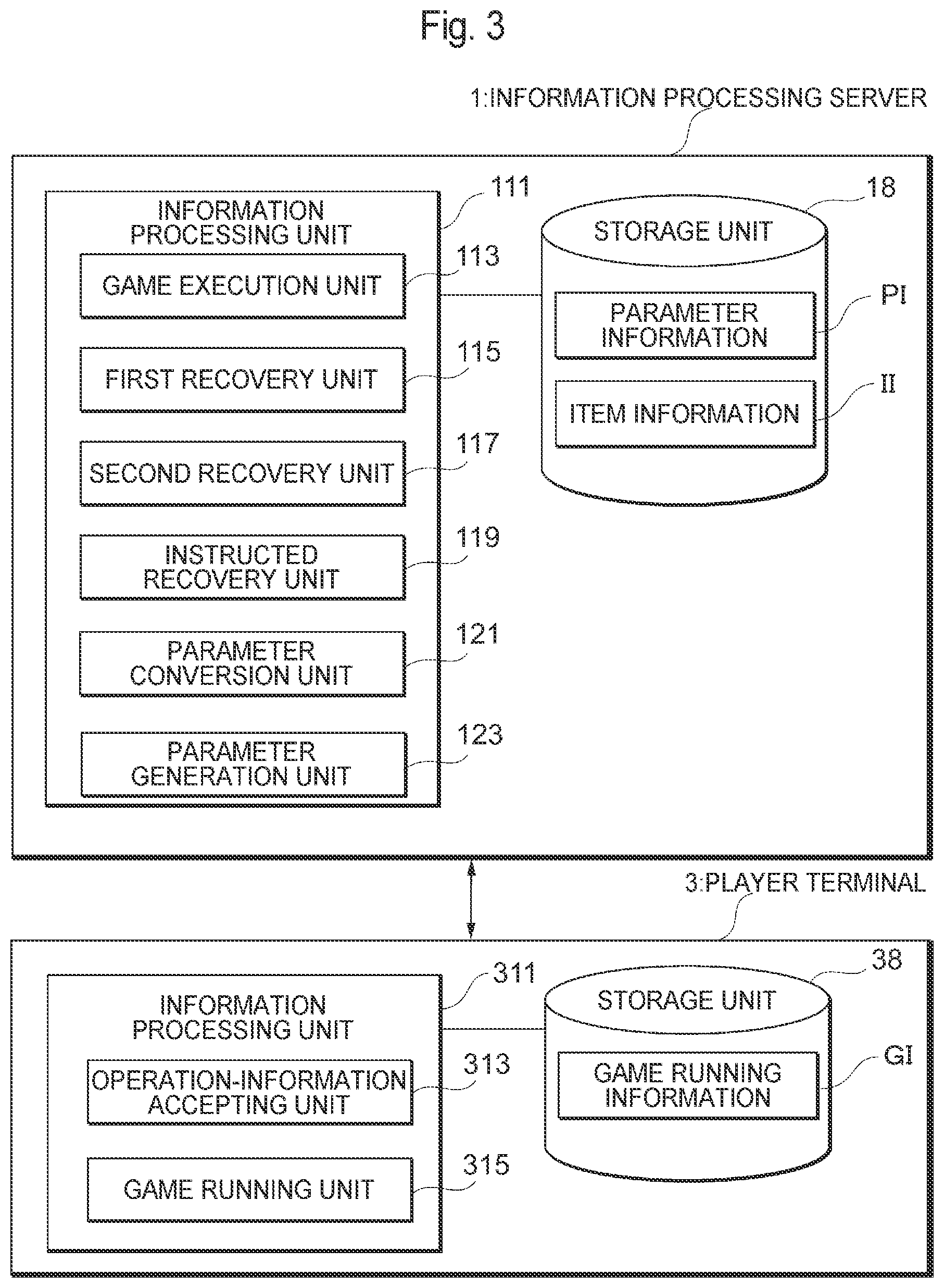 Patent US12090406 Figure 3 – Information processing program, information processing server, and information processing system