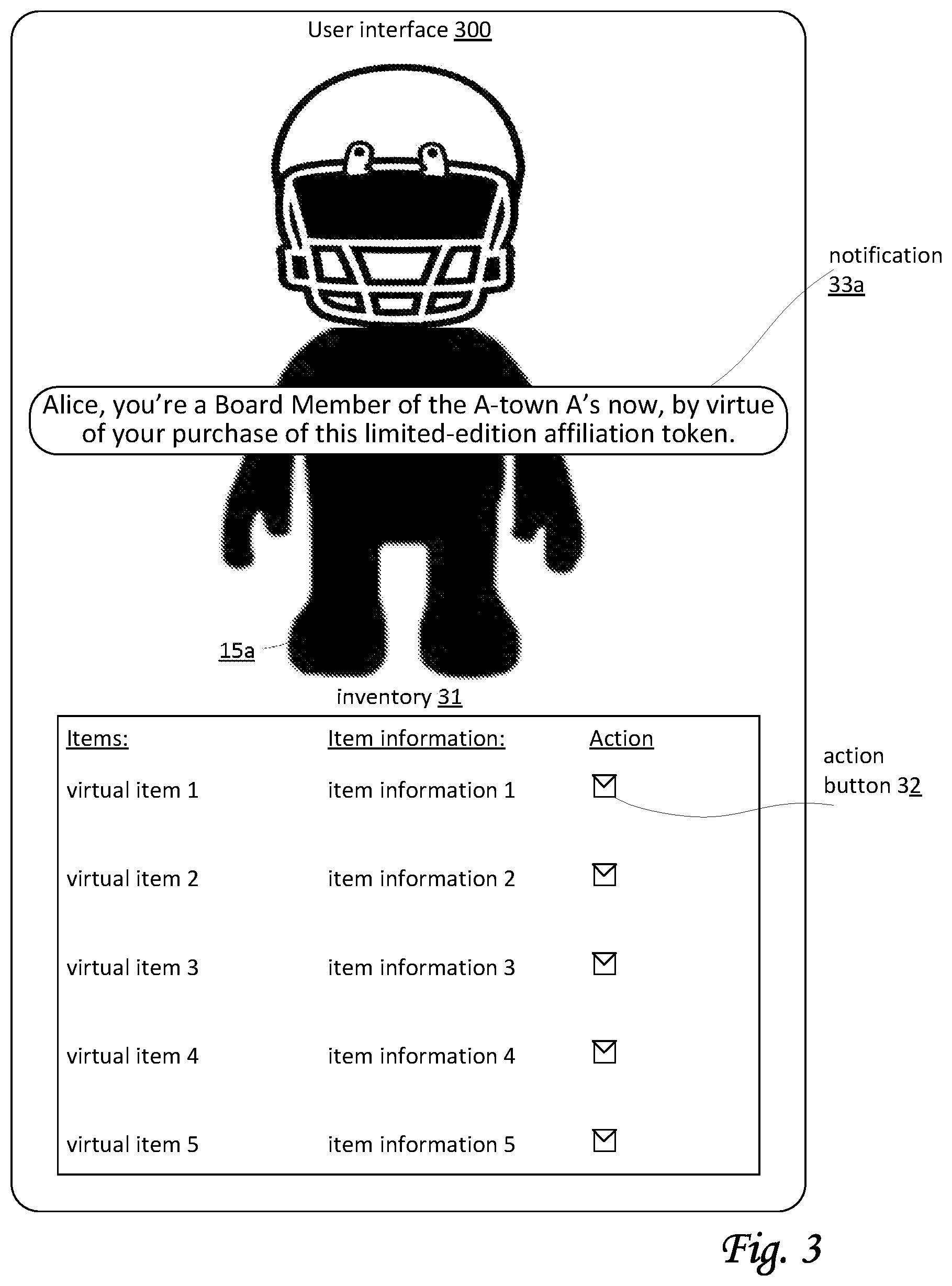 Patent US12090410 Figure 3 – Systems and methods for supporting different player types in a franchise game based on ownership of unique digital articles