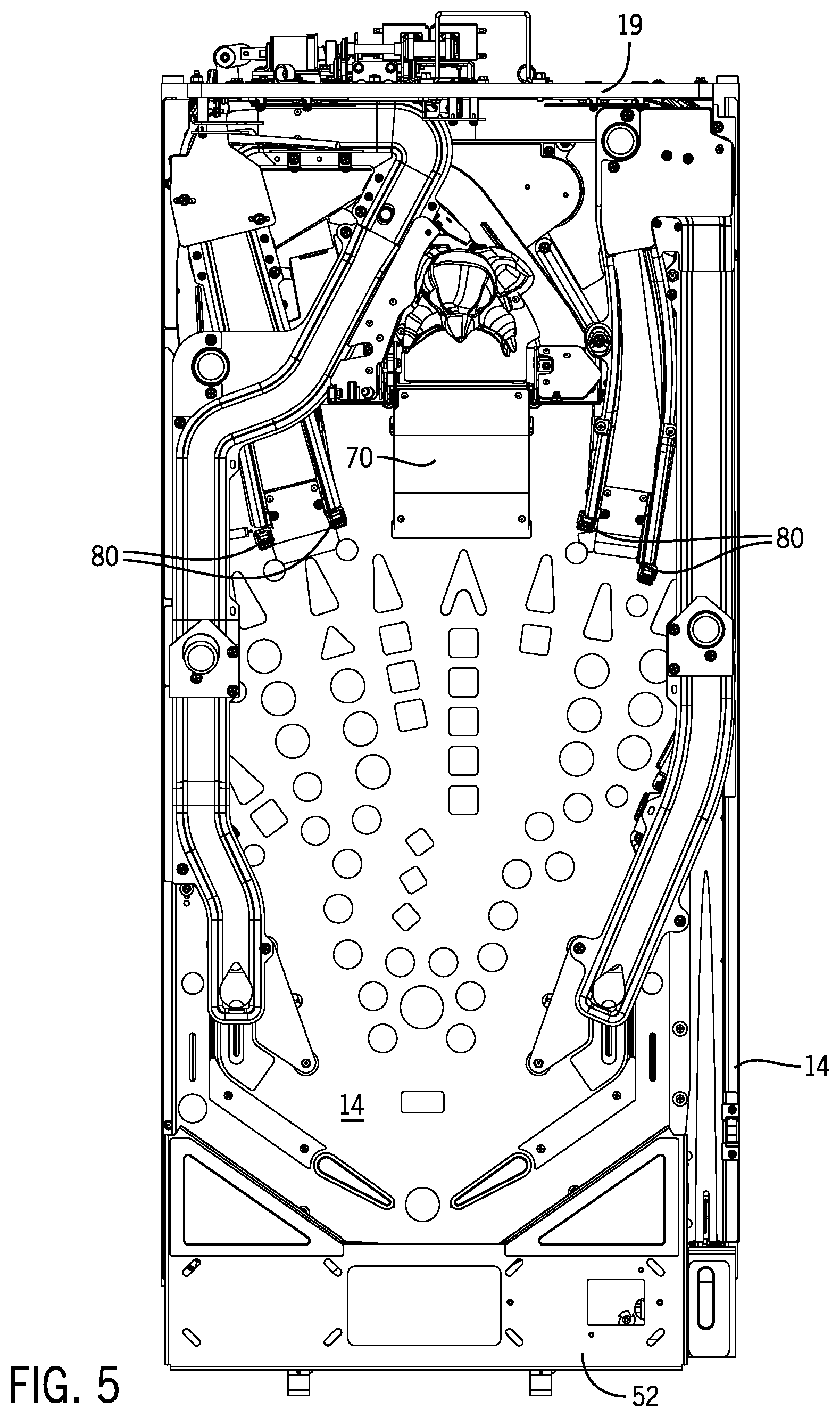Patent US12090413 Figure 3 – Amusement device with an interactive target and projector feature