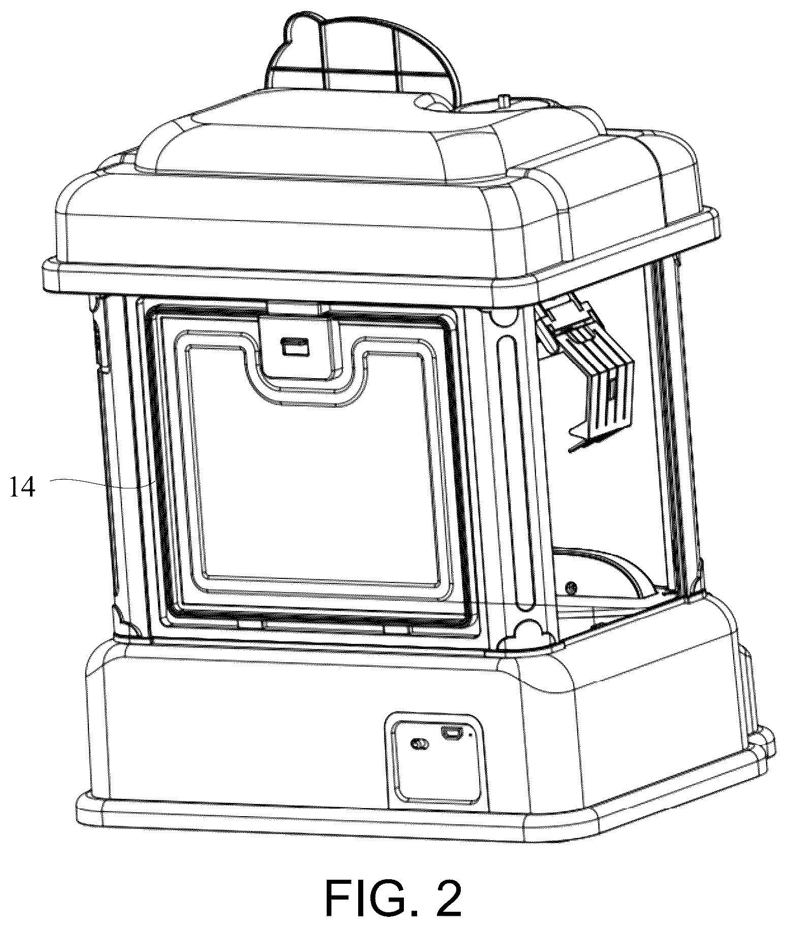 Patent US12090415 Figure 2 – Crane machine