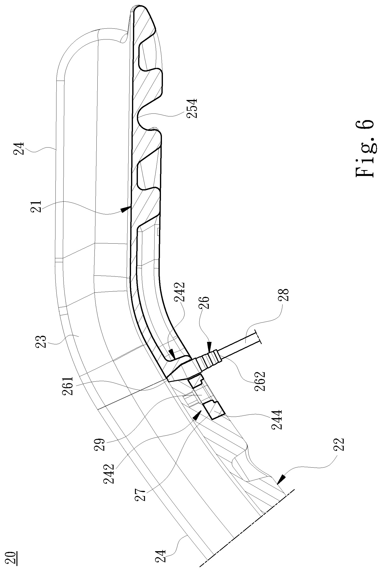 Patent US12090416 Figure 6 – Assembled slide