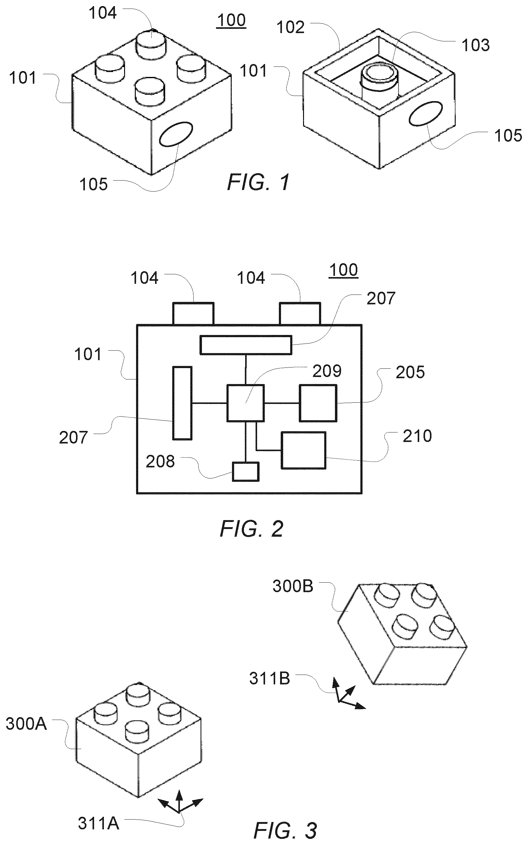 Patent US12090419 Figure 1 – Modular toy system with electronic toy modules
