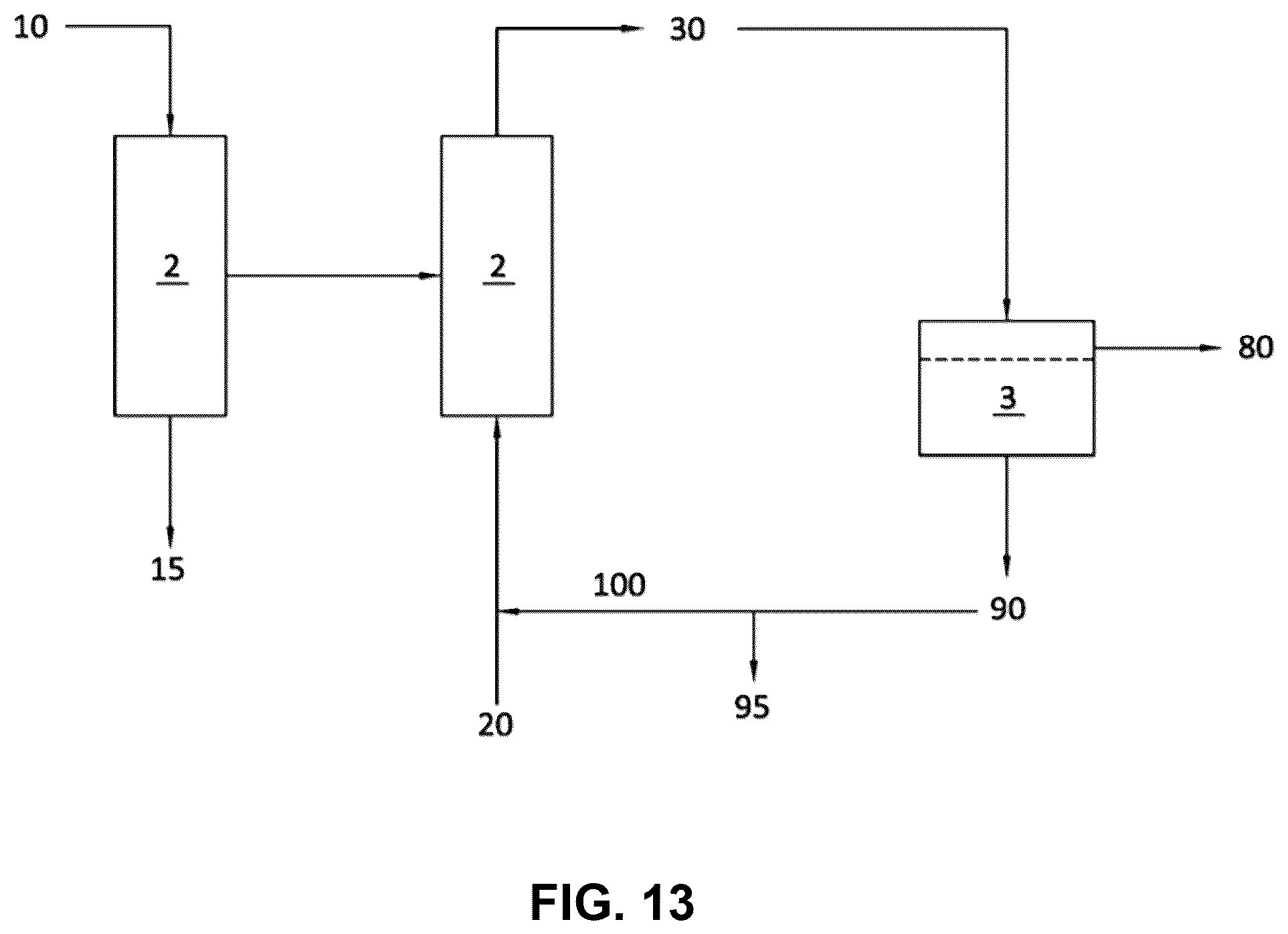 Patent US12090420 Figure 13 – Systems and methods for recovering amines and their derivatives from aqueous mixtures