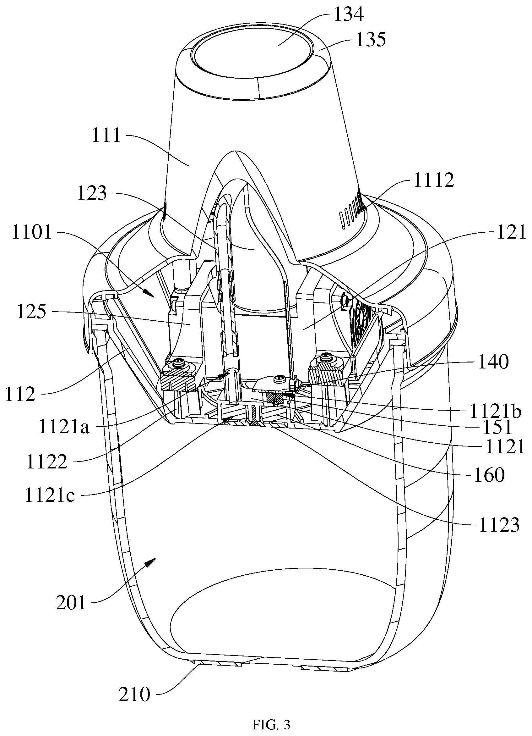 Patent US12090422 Figure 3 – Device for removing bubbles in drip adhesive