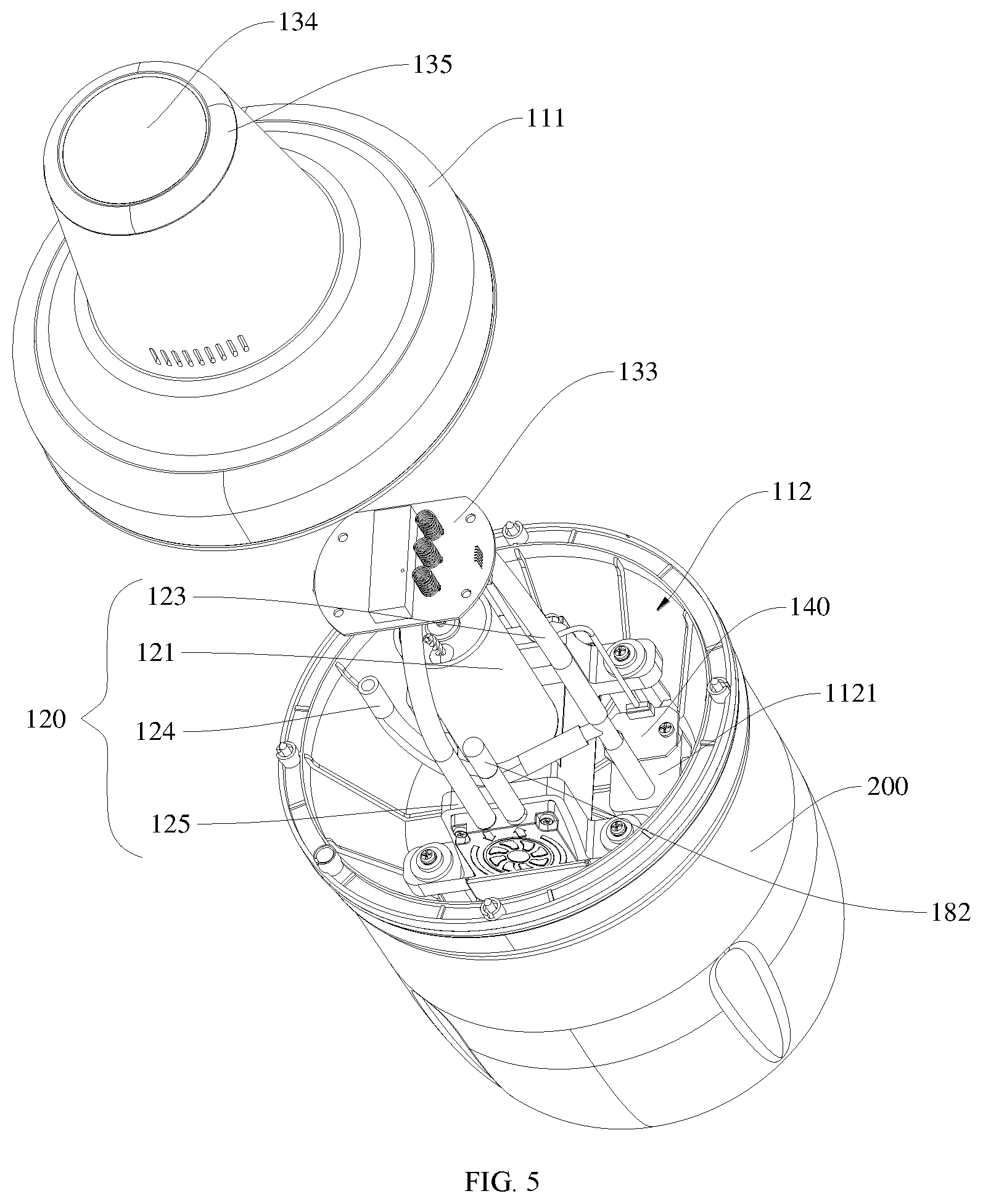 Patent US12090422 Figure 5 – Device for removing bubbles in drip adhesive