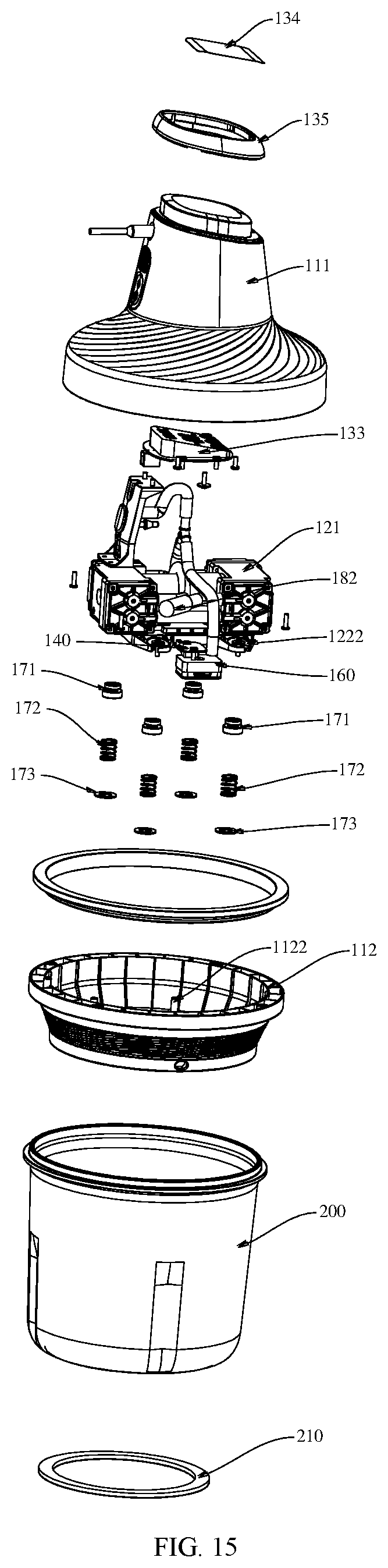 Patent US12090422 Figure 12 – Device for removing bubbles in drip adhesive