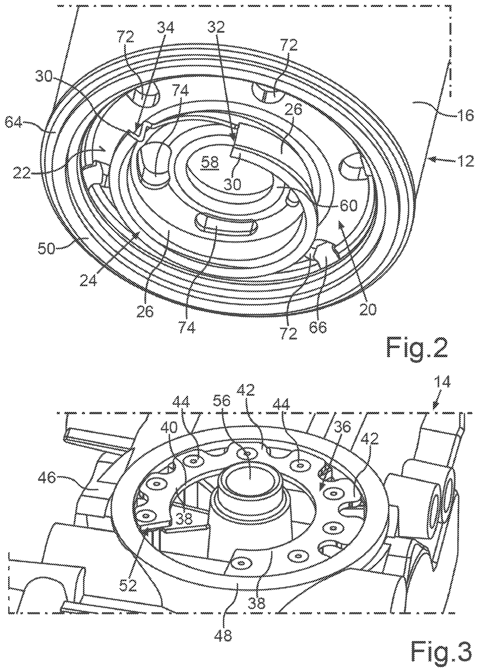 Patent US12090424 Figure 2 – Fluid filter for a motor vehicle and filter cartridge for such a fluid filter