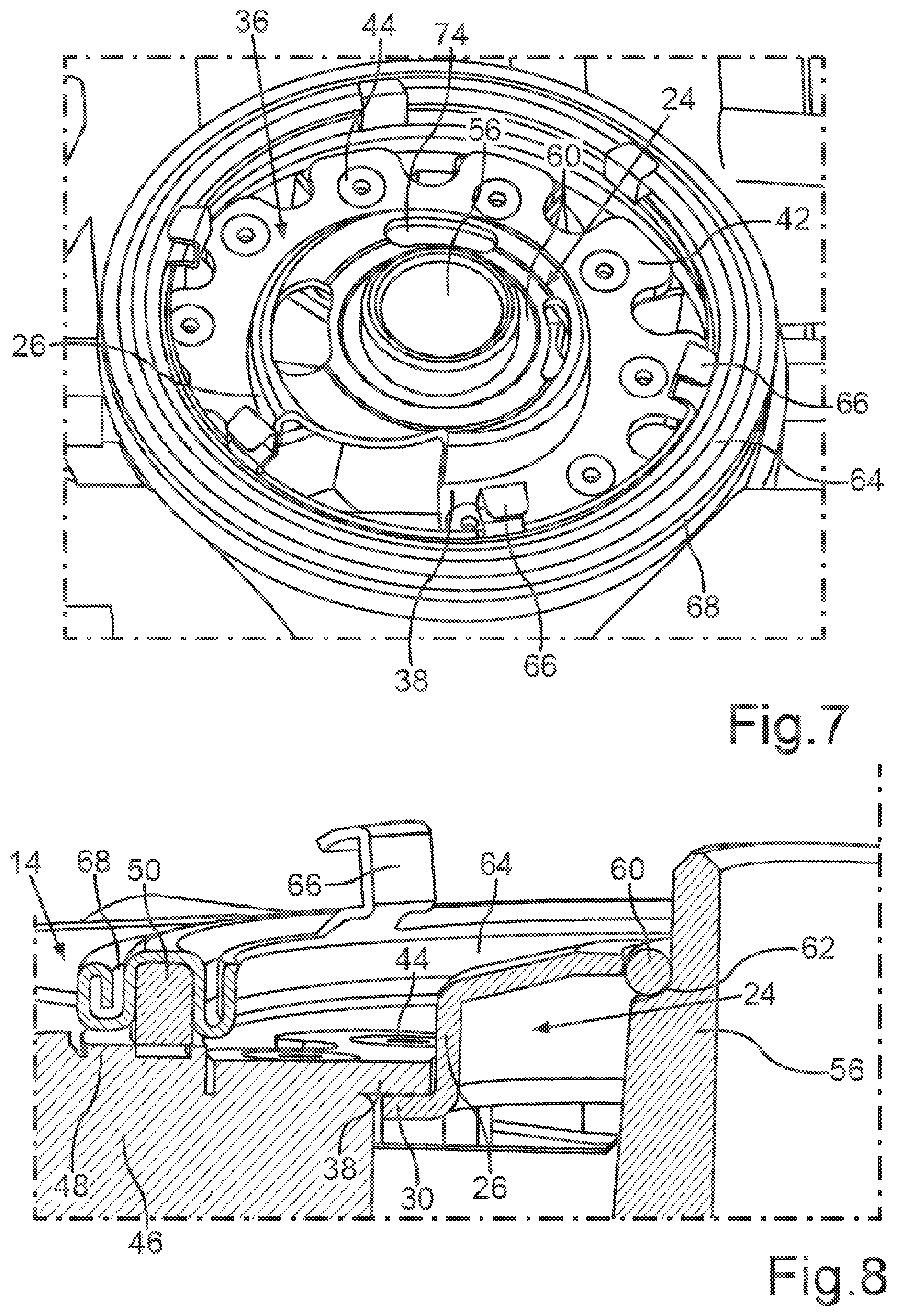 Patent US12090424 Figure 5 – Fluid filter for a motor vehicle and filter cartridge for such a fluid filter