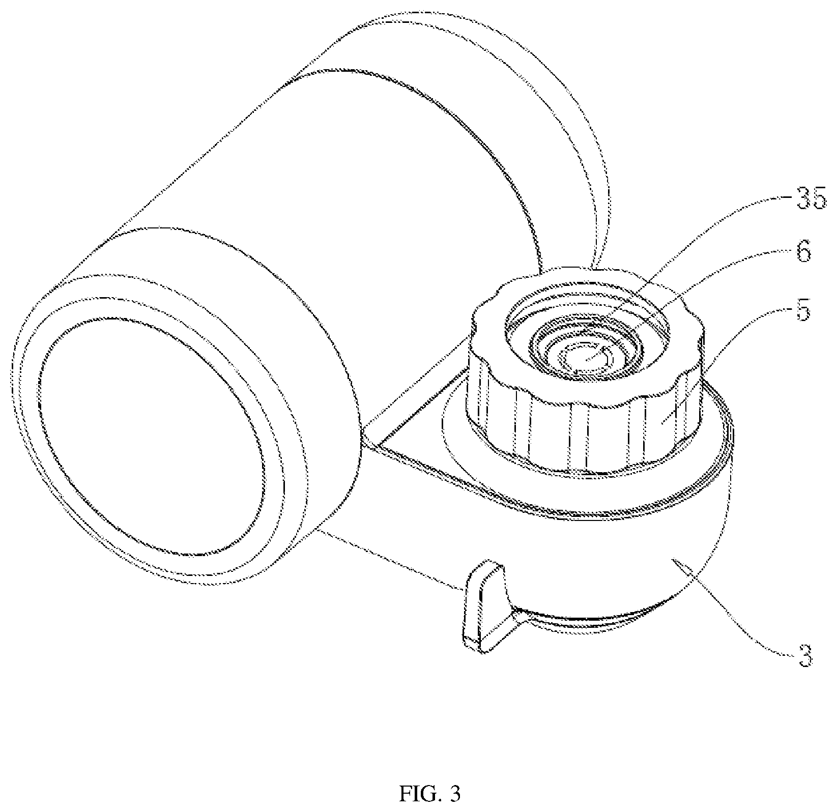Patent US12090429 Figure 3 – Filter device, faucet water purifier and spraying process thereof