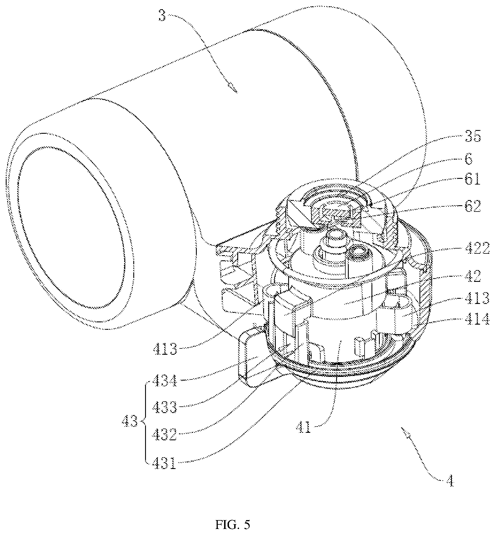 Patent US12090429 Figure 5 – Filter device, faucet water purifier and spraying process thereof