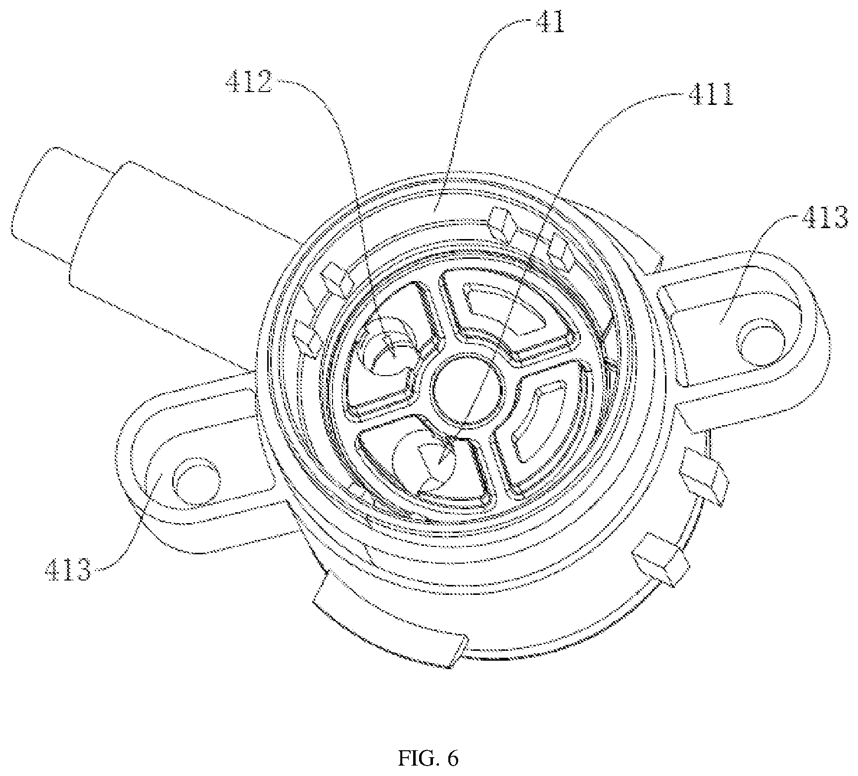 Patent US12090429 Figure 6 – Filter device, faucet water purifier and spraying process thereof