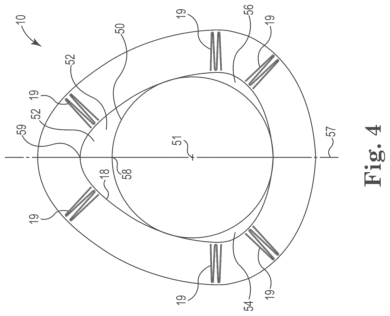 Patent US12090435 Figure 4 – Ovate tubular filter cartridges and filter systems using the same