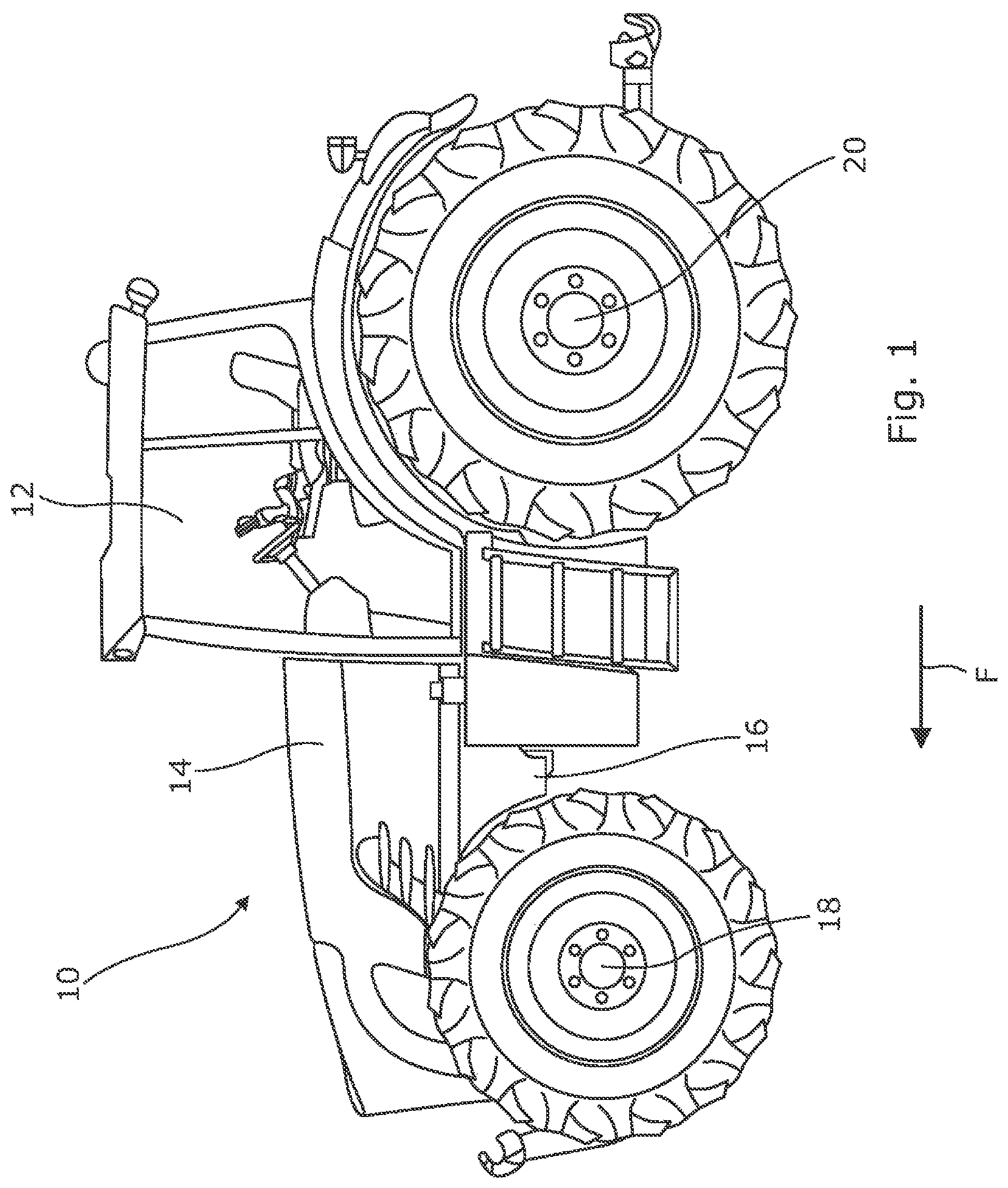 Patent US12090439 Figure 1 – Self-cleaning air filter system