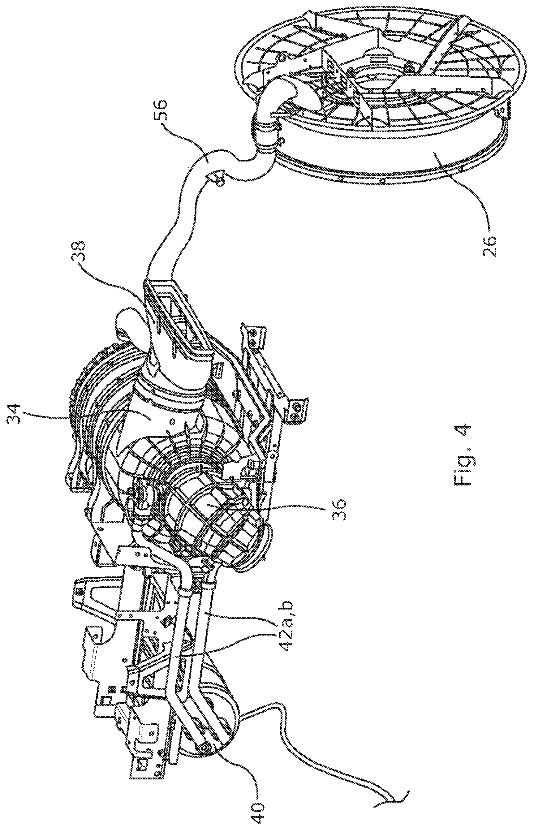 Patent US12090439 Figure 4 – Self-cleaning air filter system
