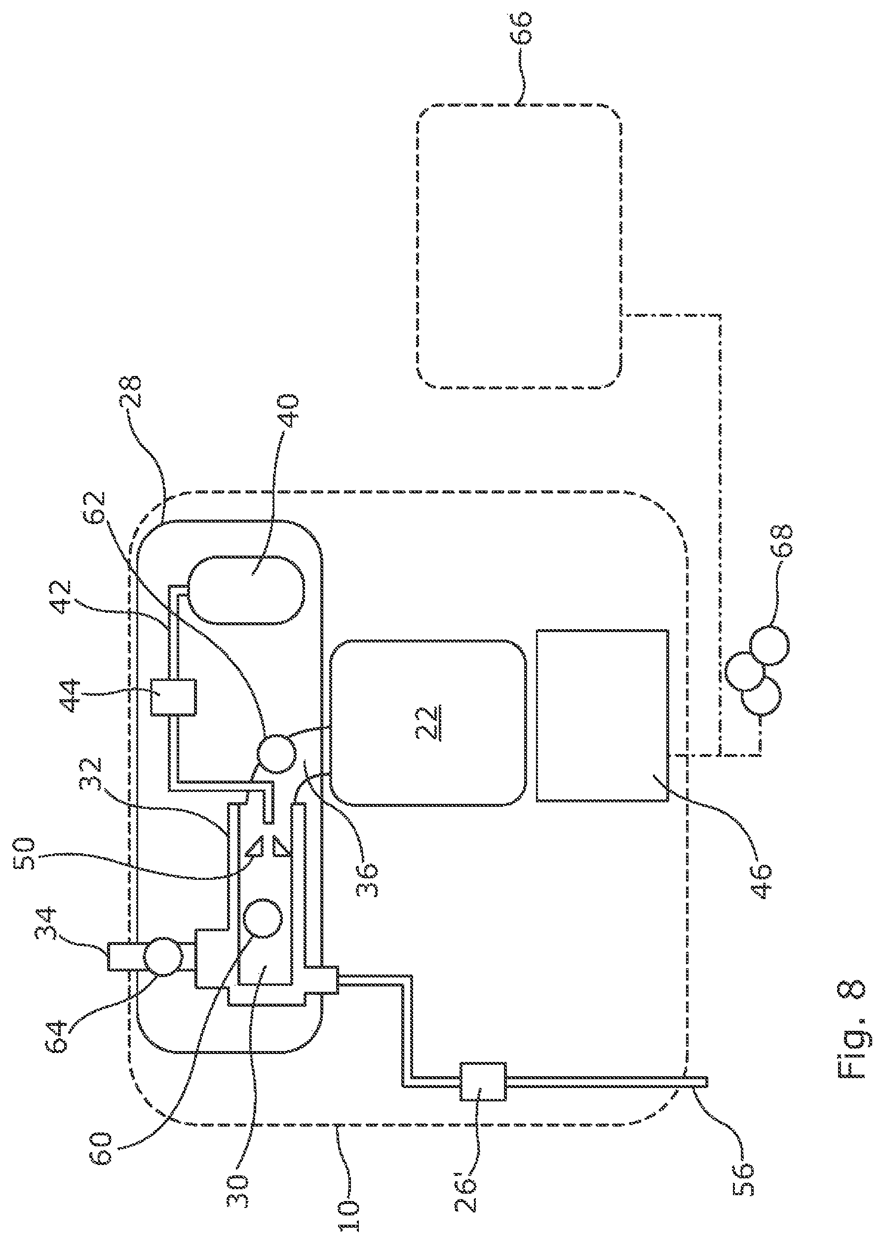 Patent US12090439 Figure 8 – Self-cleaning air filter system
