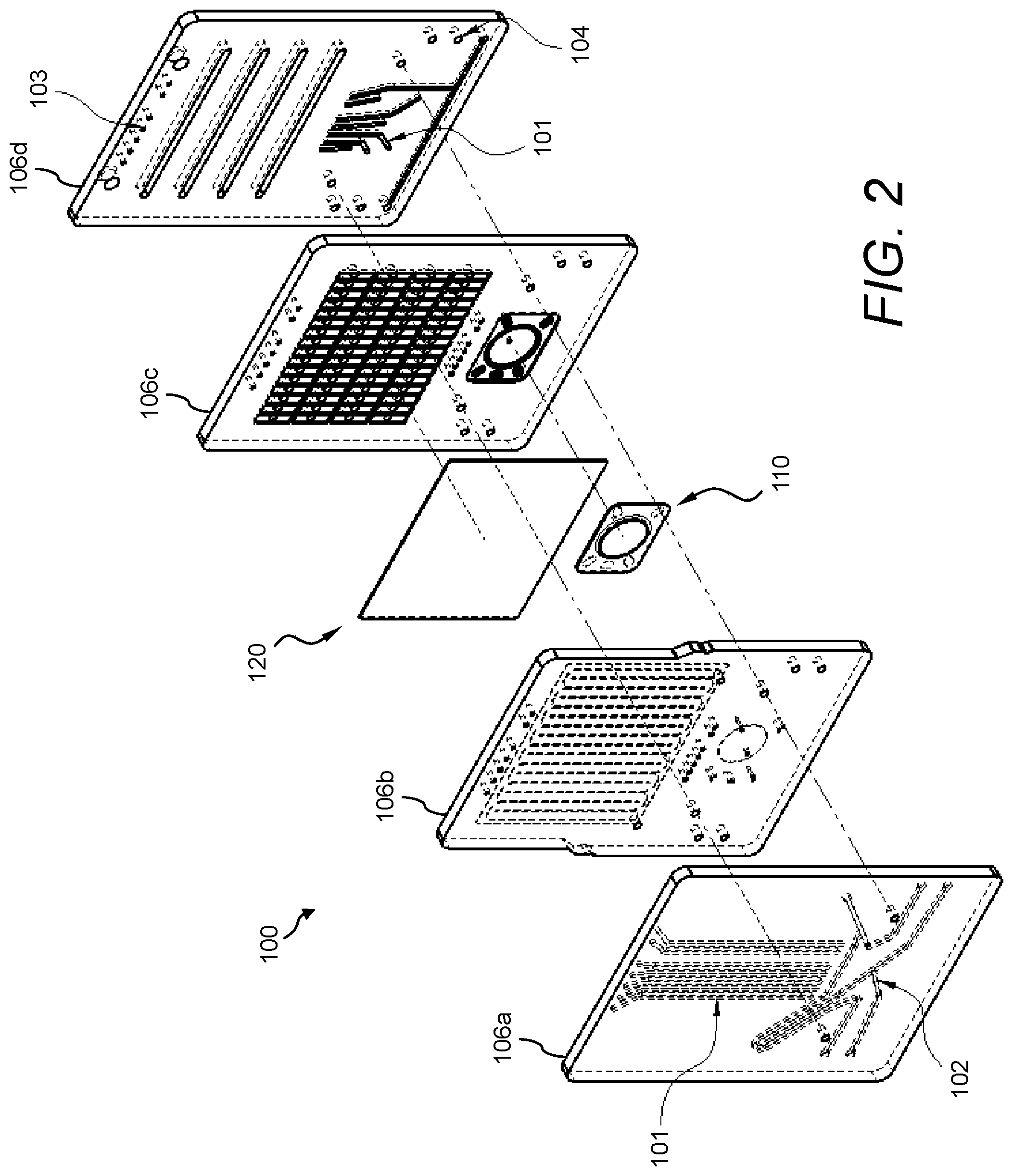 Patent US12090443 Figure 2 – Tangential flow filtration (TFF) system and disposable TFF unit that includes an integrated pump apparatus