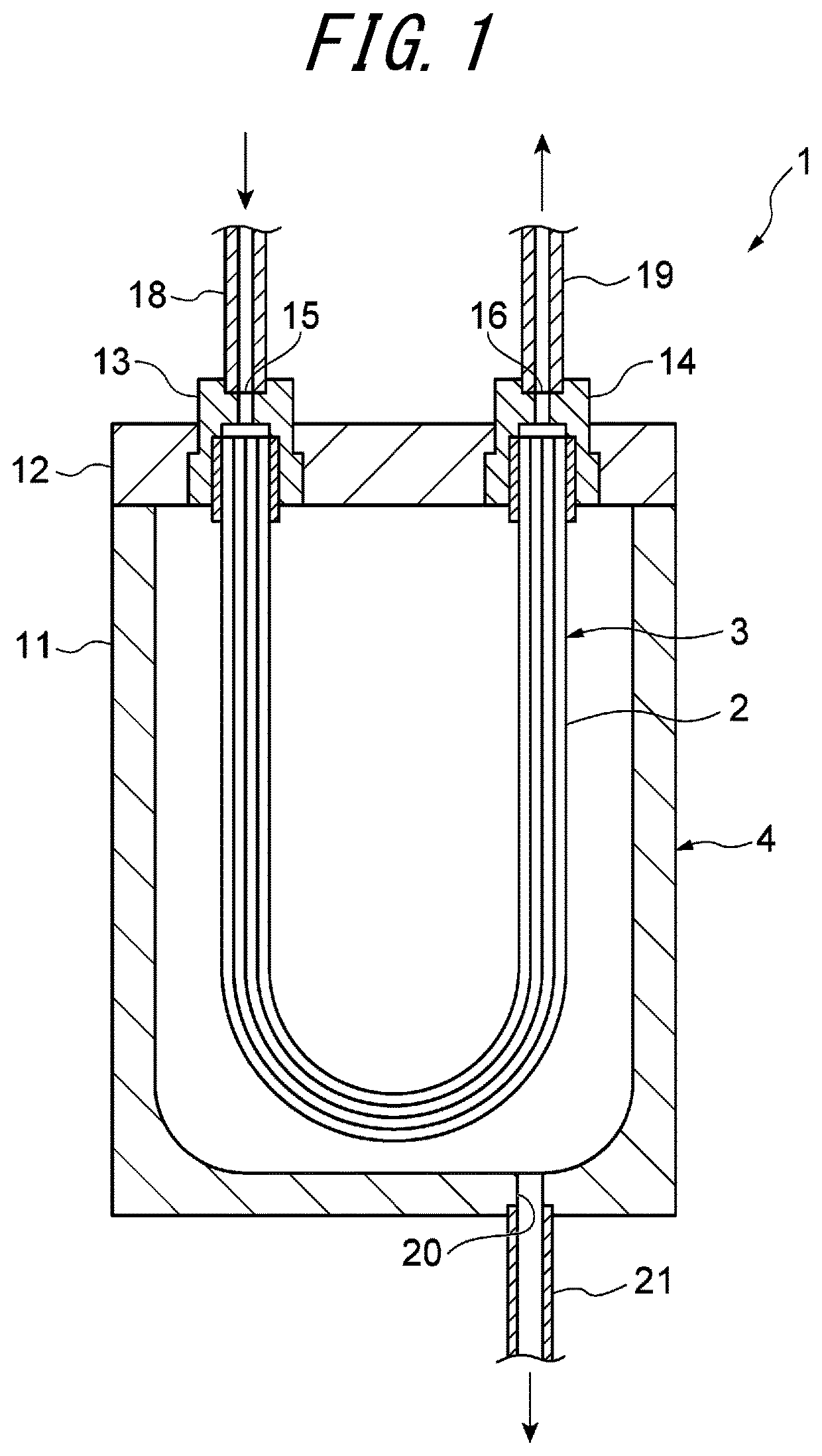 Patent US12090445 Figure 1 – Tube unit and degassing module