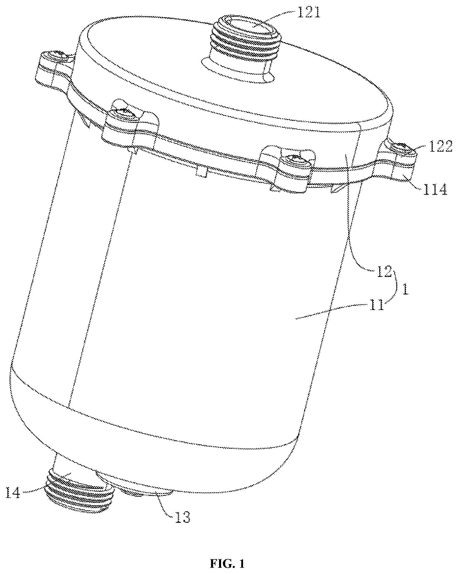 Patent US12090450 Figure 1 – Microbubble generation container and water discharging device