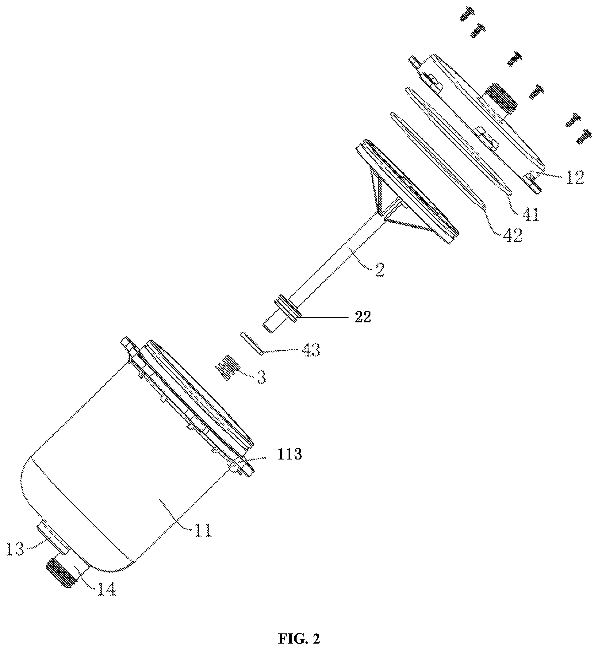 Patent US12090450 Figure 2 – Microbubble generation container and water discharging device