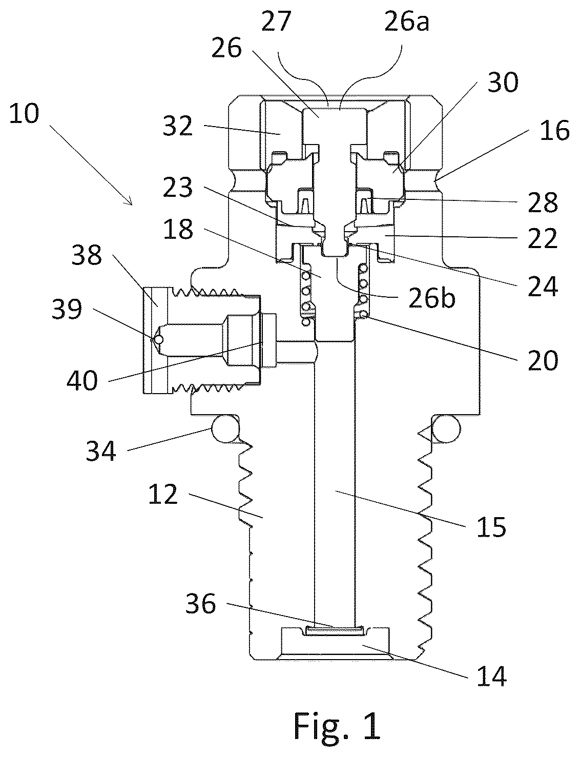 Patent US12090451 — Carbonation machine and a gas canister for a carbonation machine — Figure 1