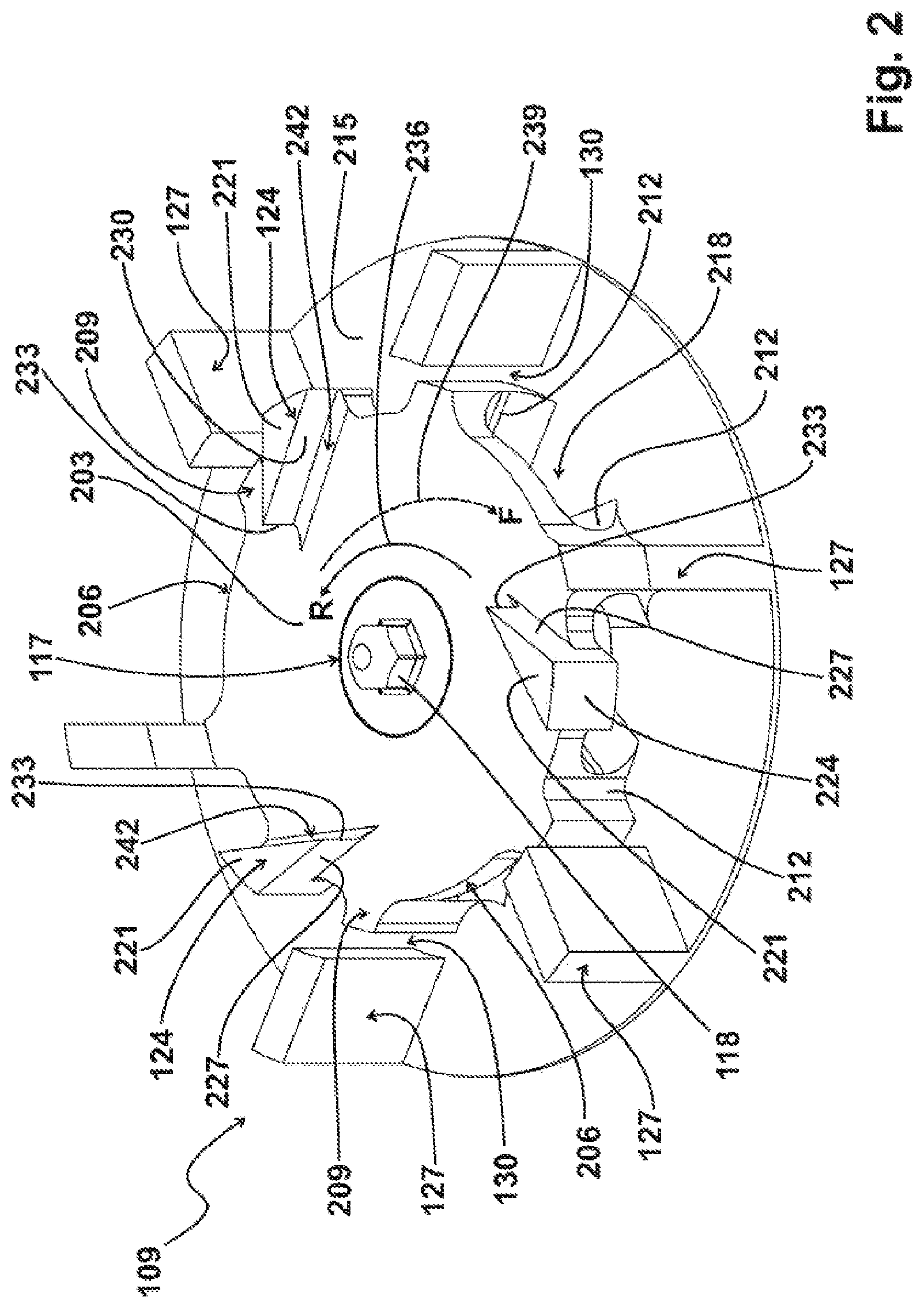 Patent US12090454 Figure 2 – Rotor for a device for mixing powder and liquid and device for mixing powder and liquid