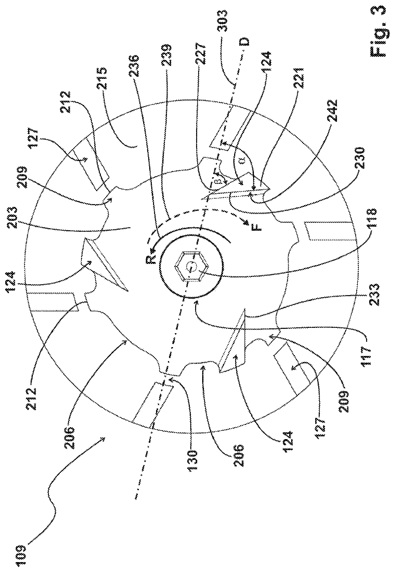 Patent US12090454 Figure 3 – Rotor for a device for mixing powder and liquid and device for mixing powder and liquid