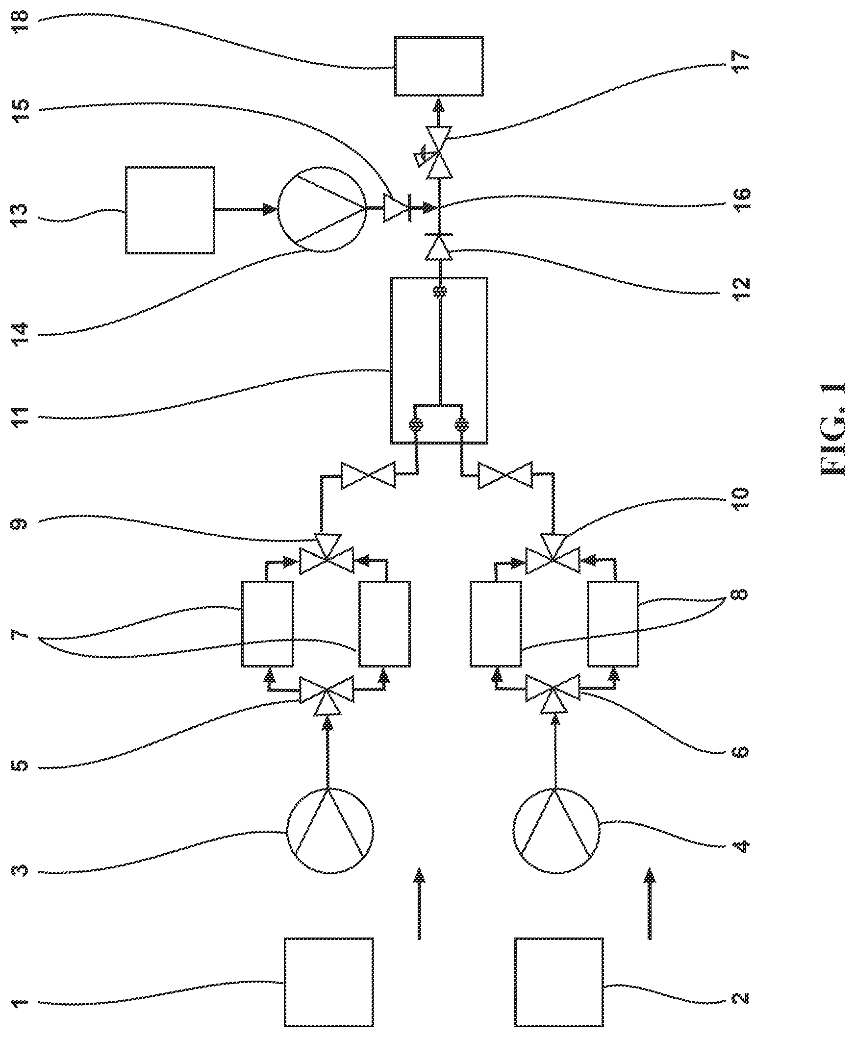Patent US12090463 Figure 1 – Microfluidic flow process for making linear polymers