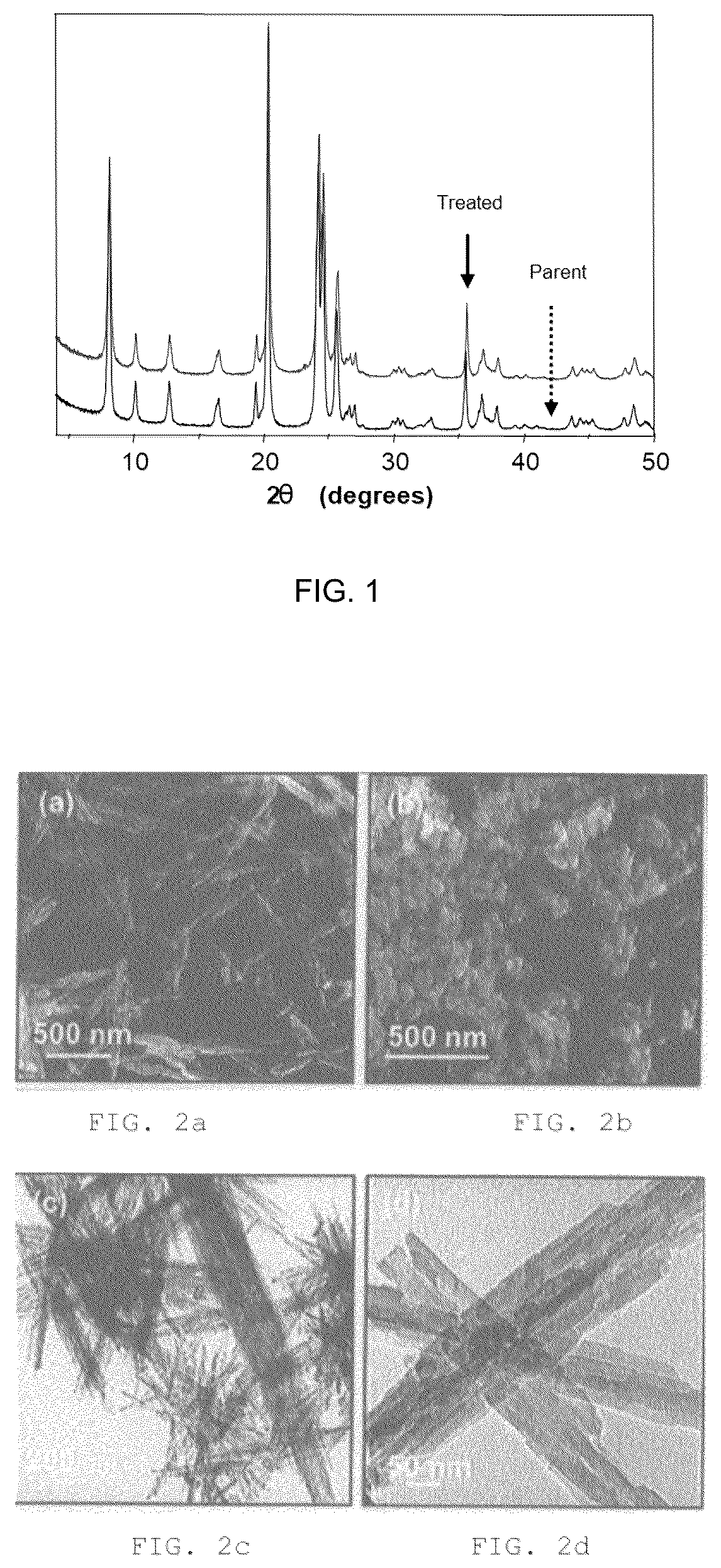 Patent US12090471 Figure 1 – Post-synthetic downsizing zeolite-type crystals and/or agglomerates thereof to nanosized particles