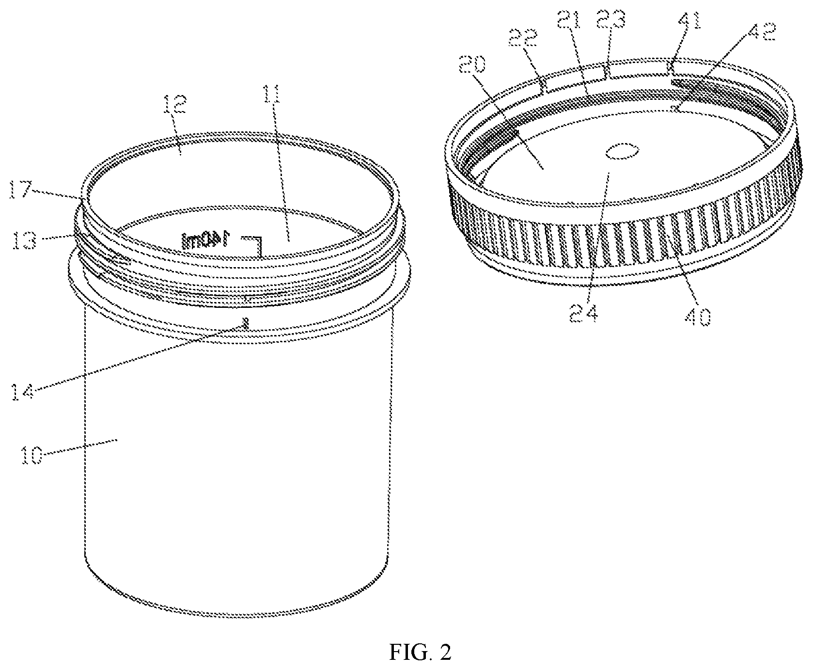 Patent US12090484 Figure 2 – Detection device for a sample detection