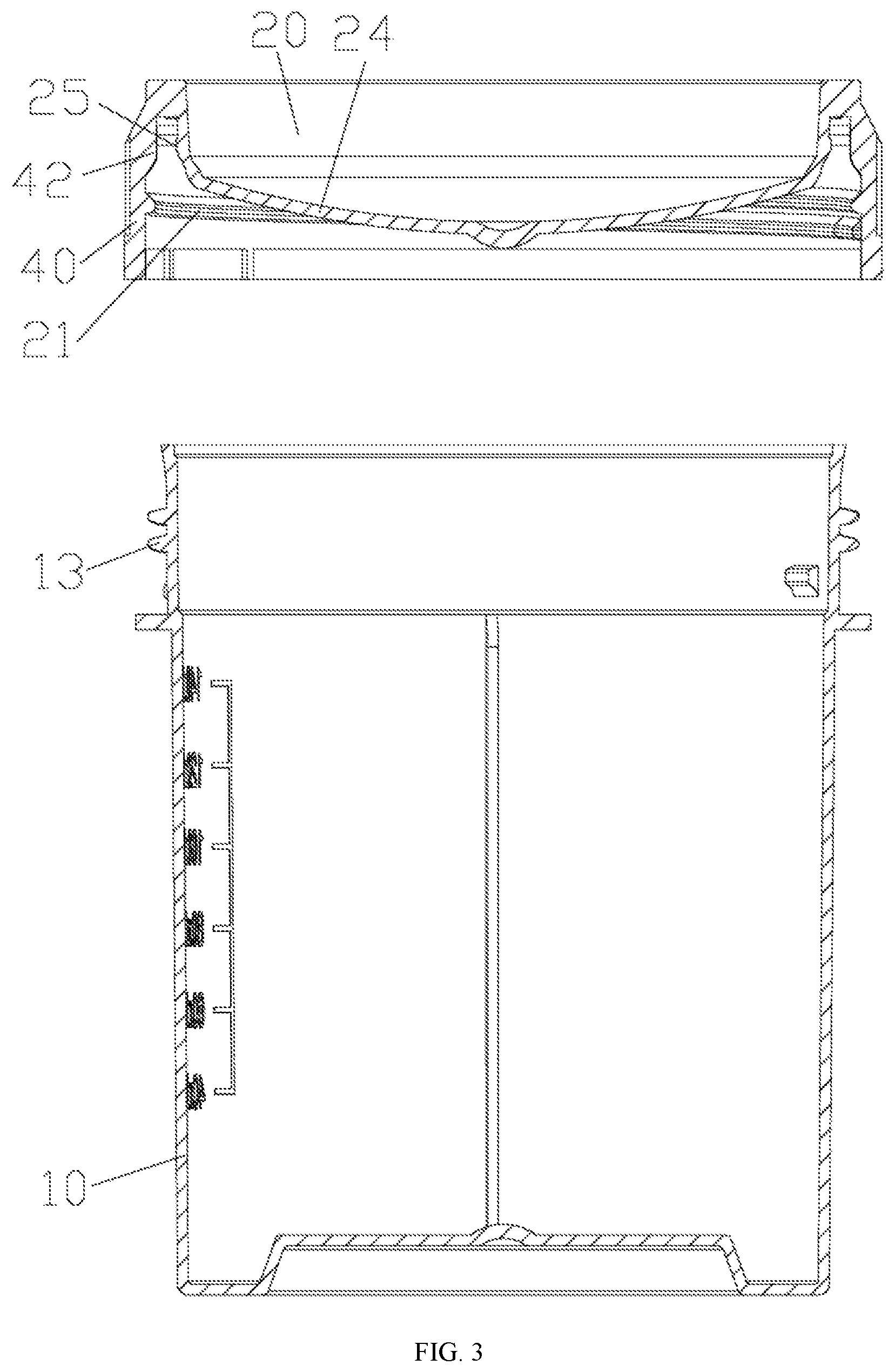 Patent US12090484 Figure 3 – Detection device for a sample detection