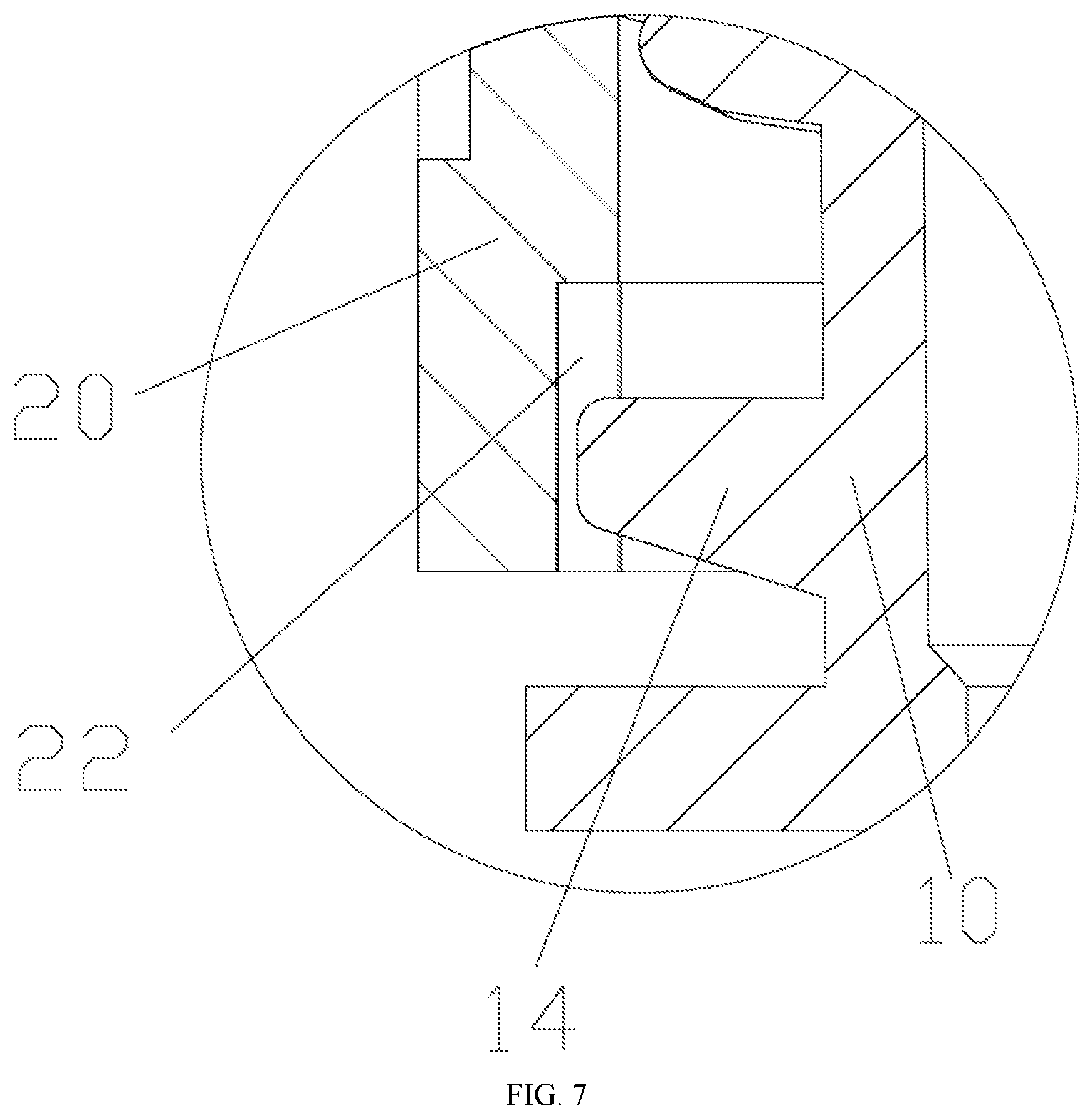Patent US12090484 Figure 7 – Detection device for a sample detection
