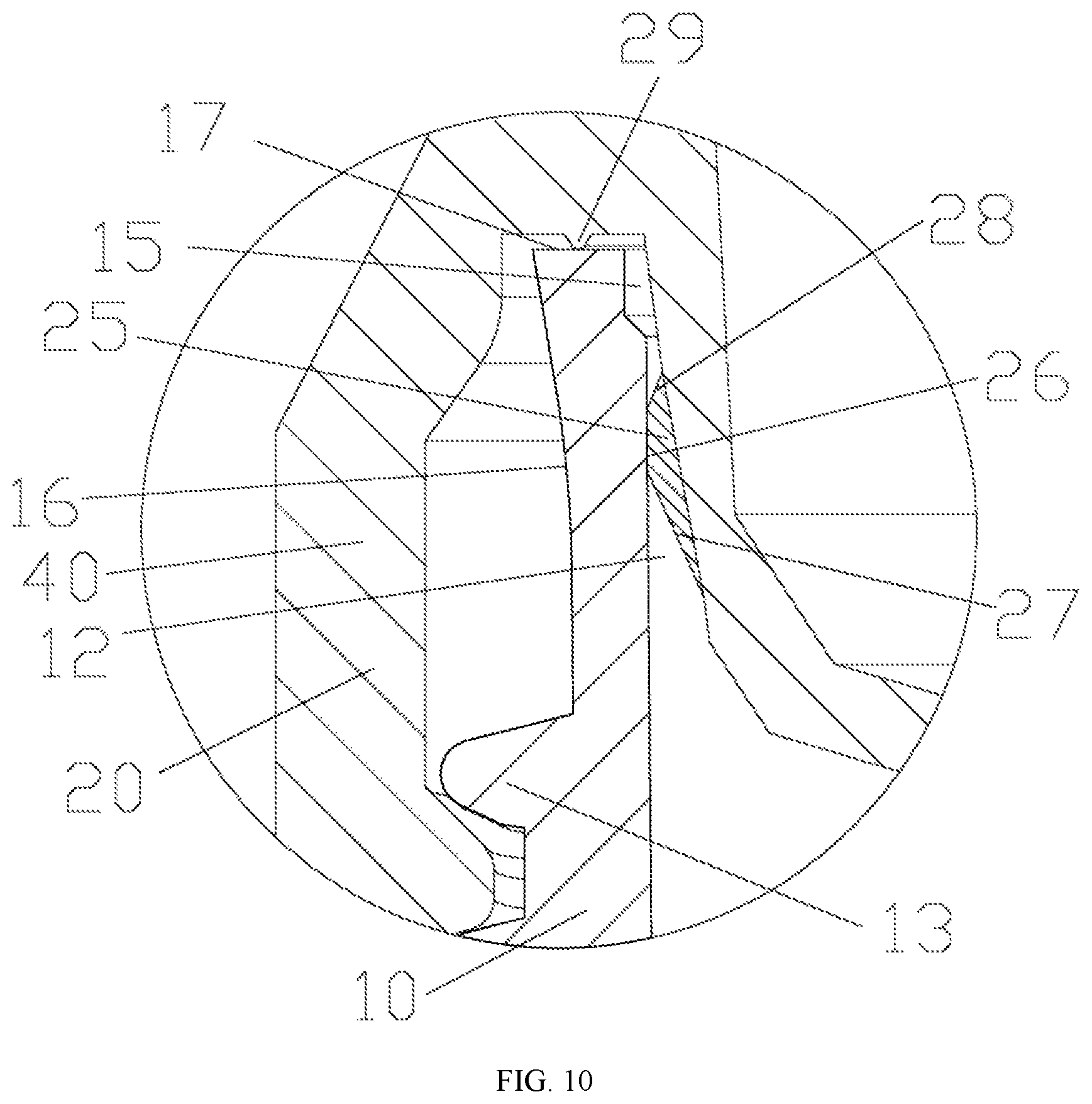 Patent US12090484 Figure 10 – Detection device for a sample detection