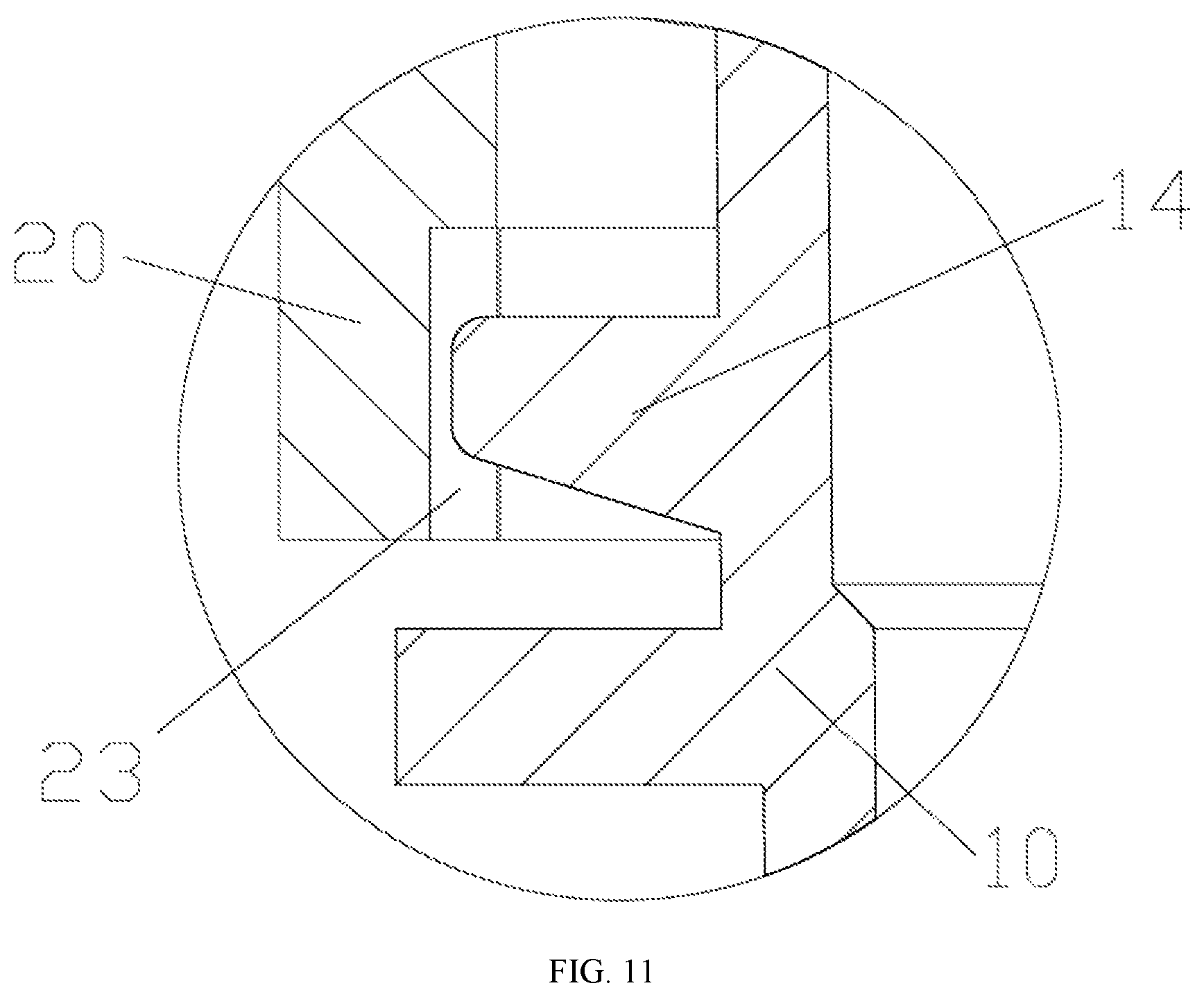 Patent US12090484 Figure 11 – Detection device for a sample detection
