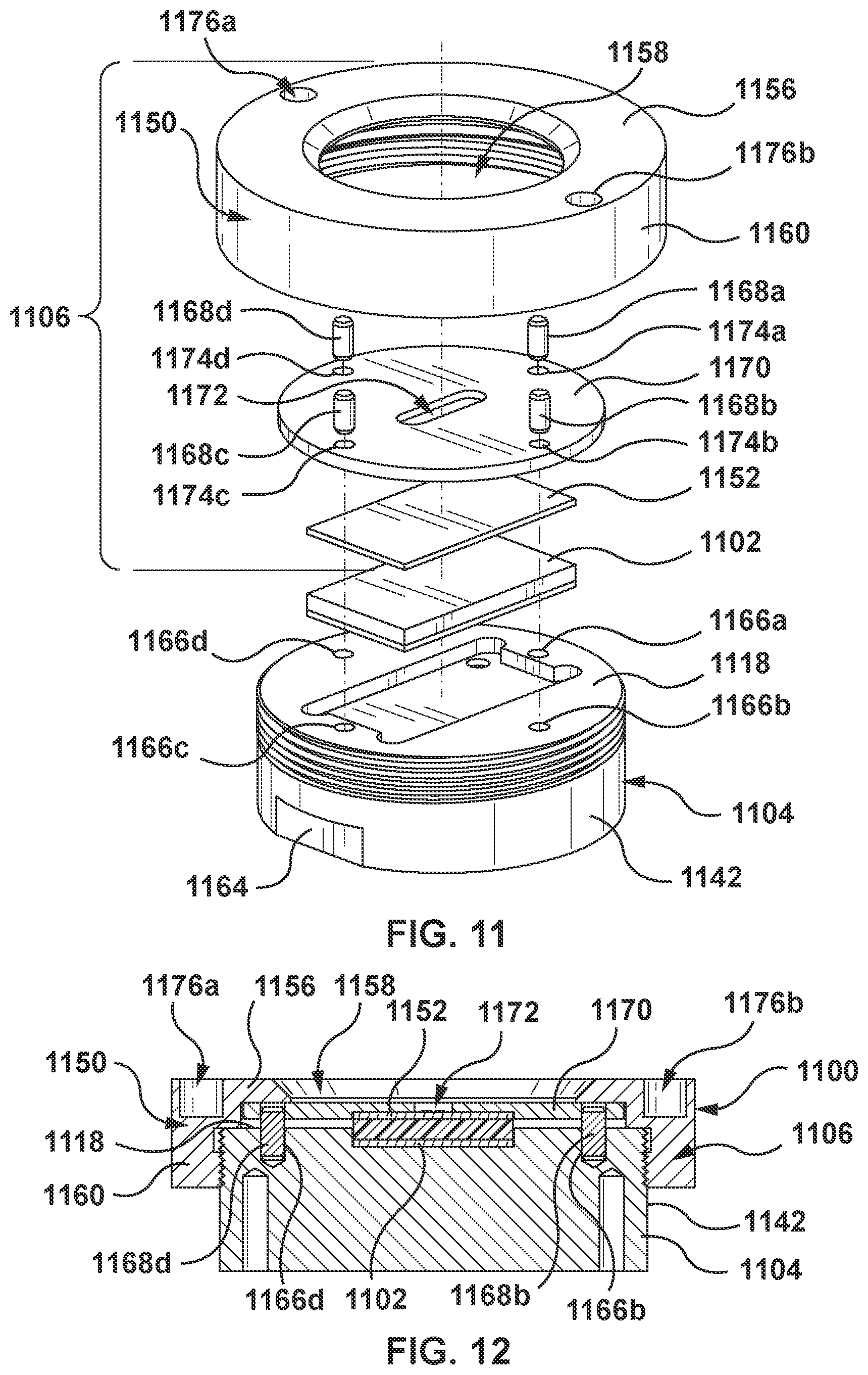 Patent US12090485 Figure 4 – Holder for a microfluidic chip