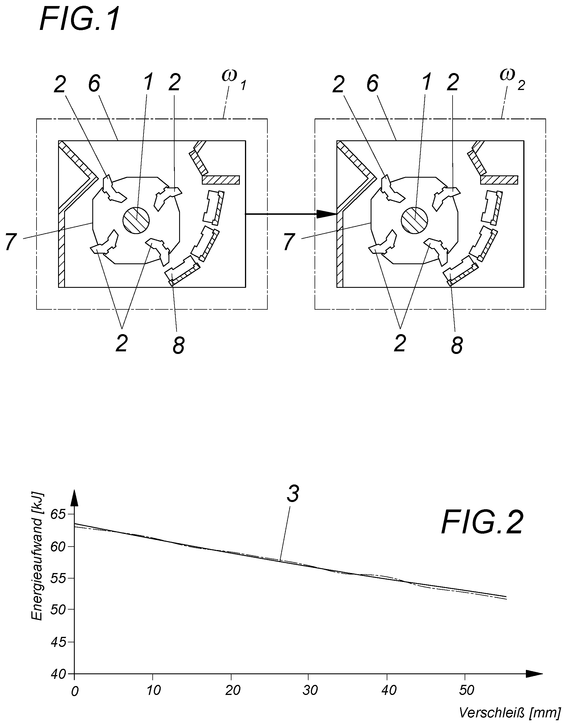Patent US12090488 — Method for detecting wear in crushers during idle operation — Figure 1