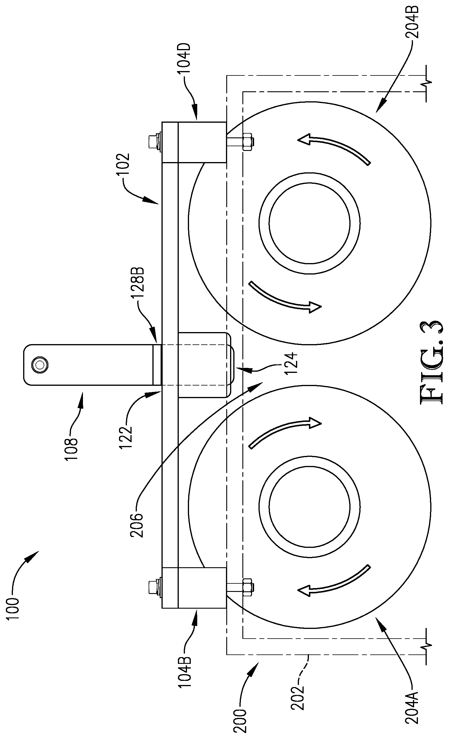 Patent US12090489 Figure 3 – Method and apparatus for guarding and compounding material with two roll mill