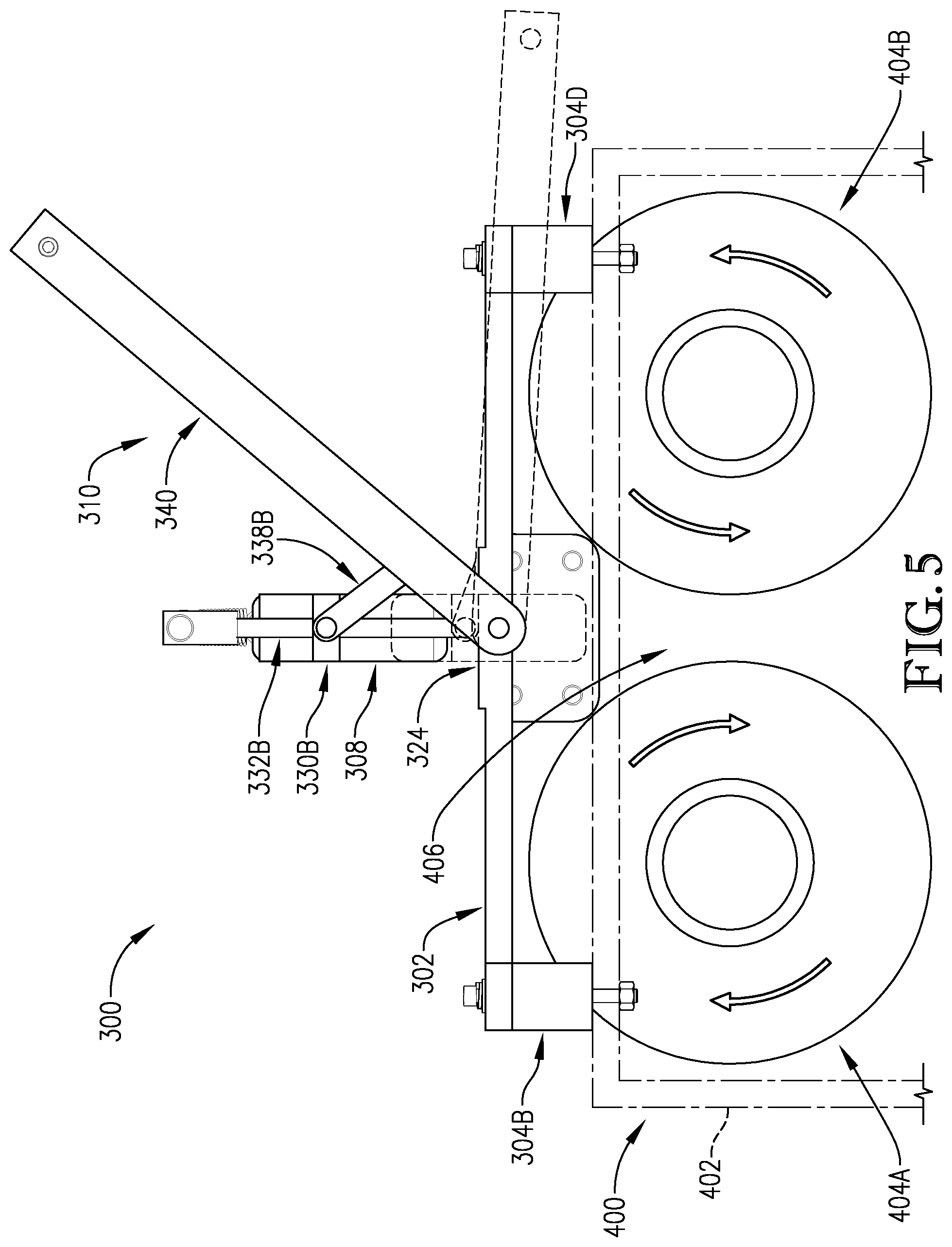 Patent US12090489 Figure 5 – Method and apparatus for guarding and compounding material with two roll mill