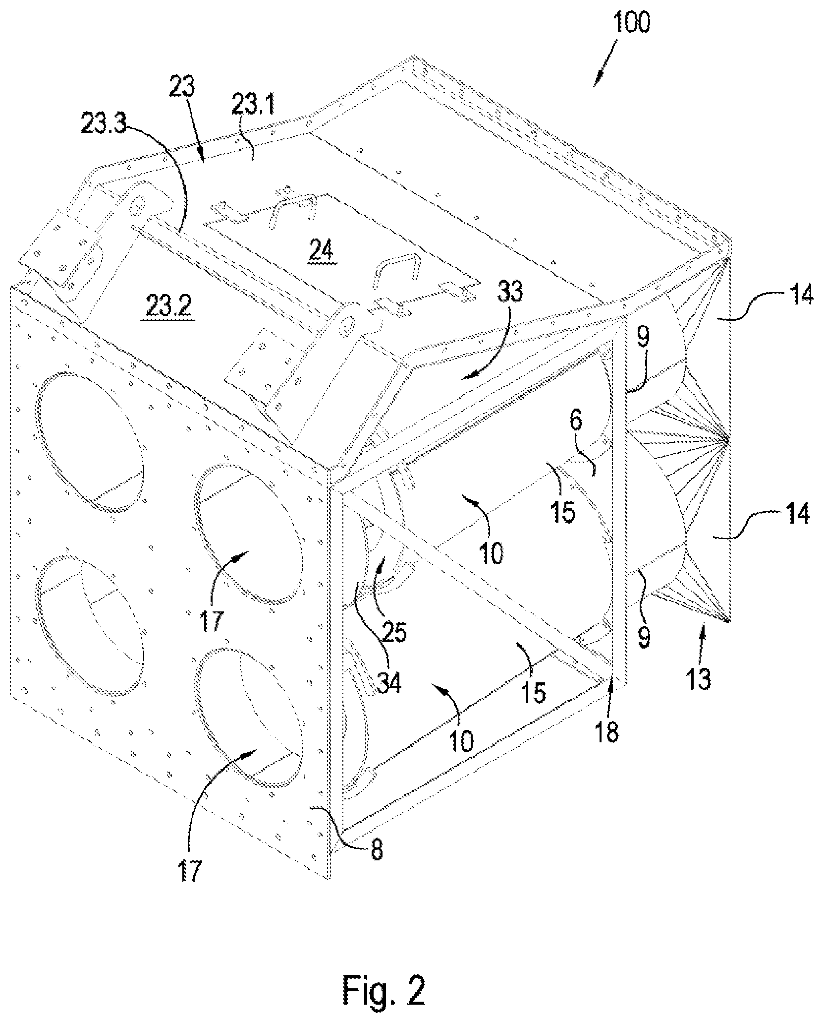 Patent US12090492 Figure 2 – Cyclonic air filtration equipment